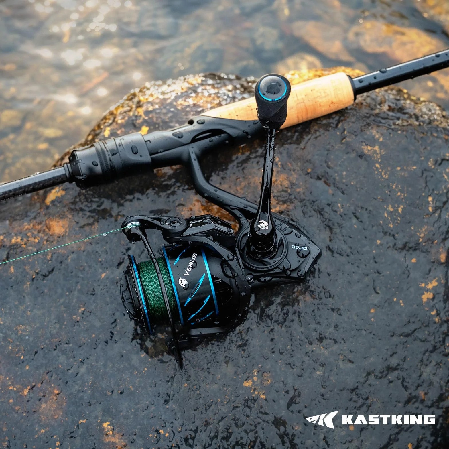 Verus Spinning Fishing Reels with Lightweight Nylitech Body | Max Drag: 22.1 lb, 10+1 BB, 10.4 oz, Aerodynamic Reel Rotor, 6.2:1 Gear Ratio, Freshwater & Saltwater Fishing