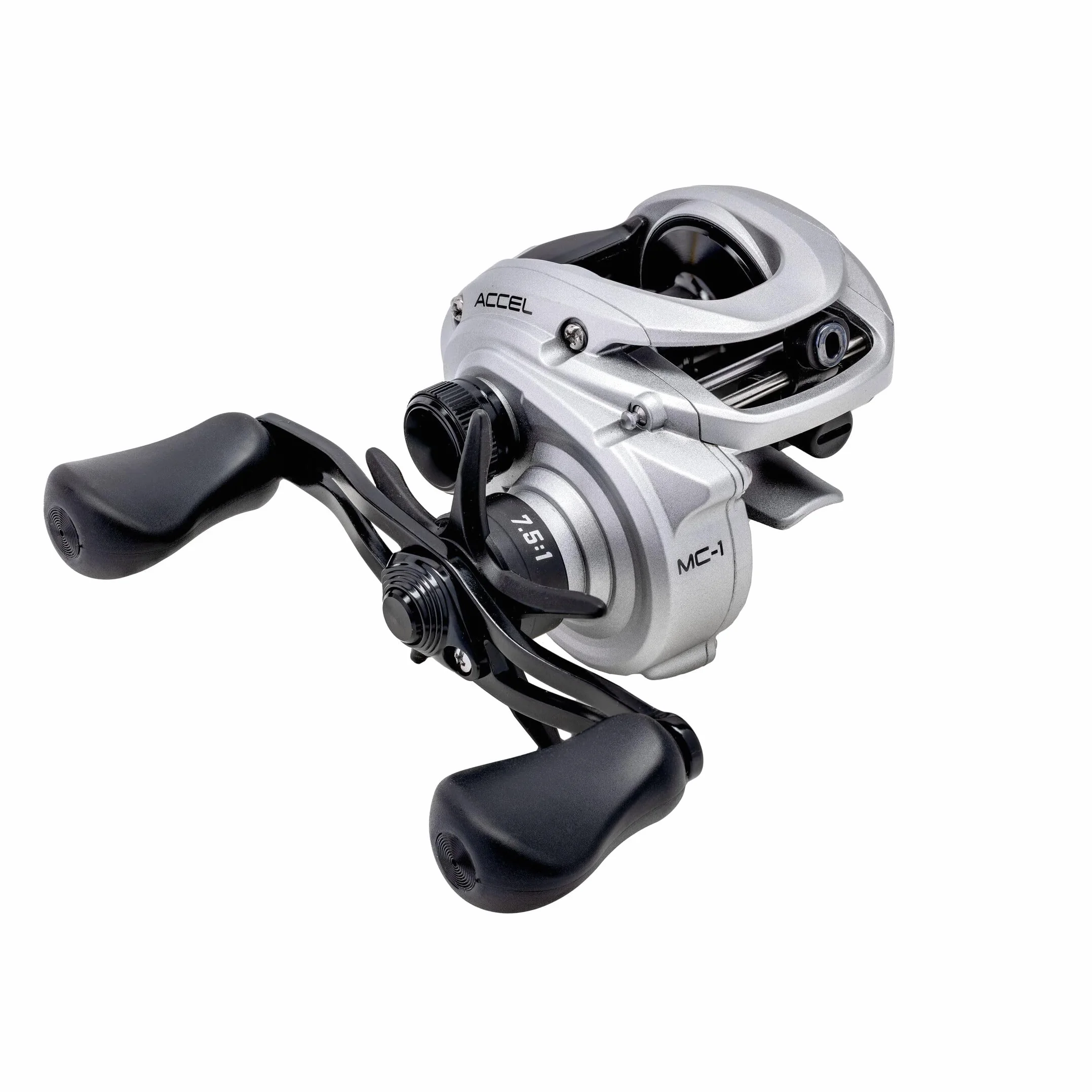 Accel Baitcast Reel and Fishing Rod Combo, 7-Foot, 1-Piece Rod, Medium Power, RH Retrieve Reel