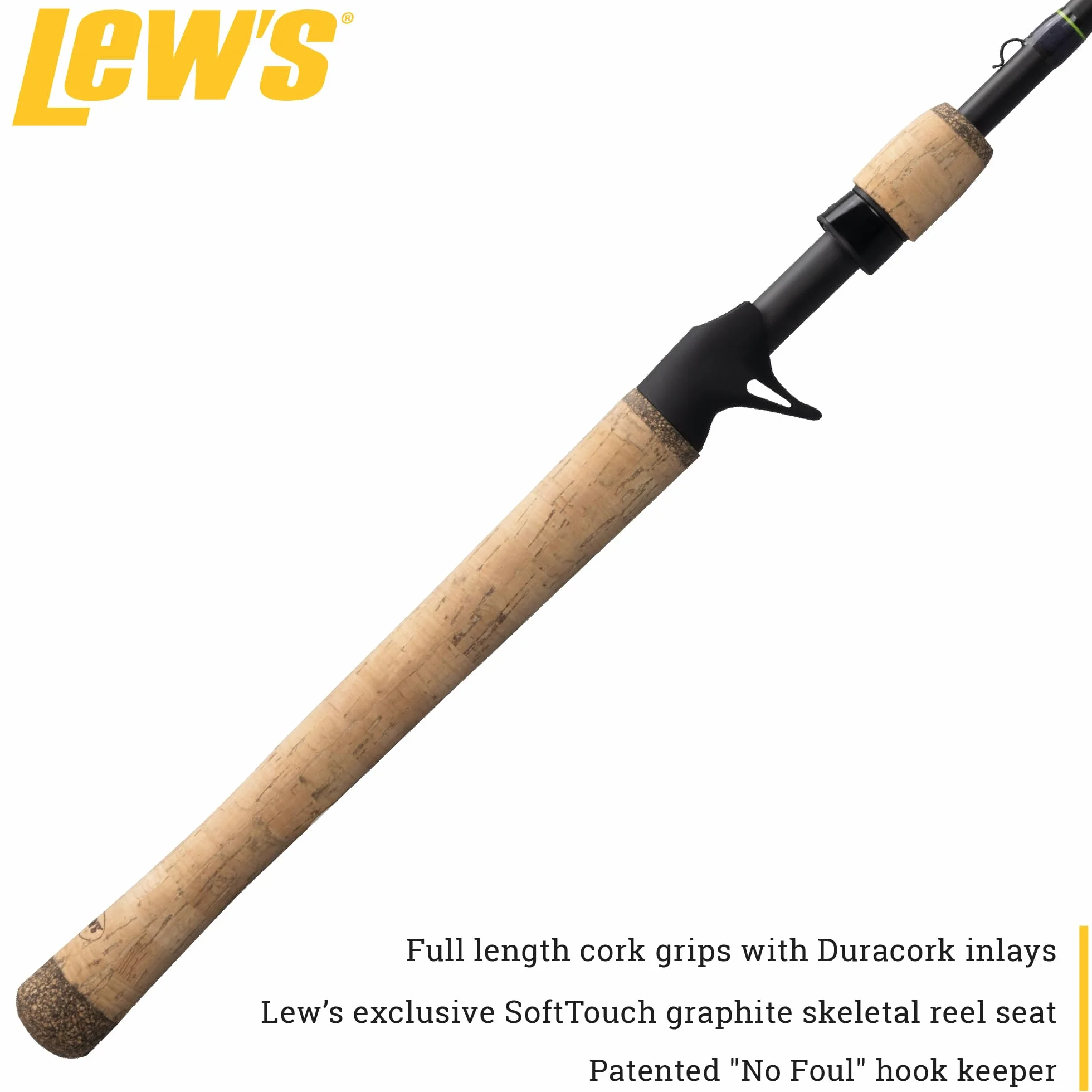 Speed Stick Casting Fishing Rod, 7-Foot 3-Inch 1-Piece IM8 Graphite Blank with Concept O Guides, Medium-Heavy Power Fast Action