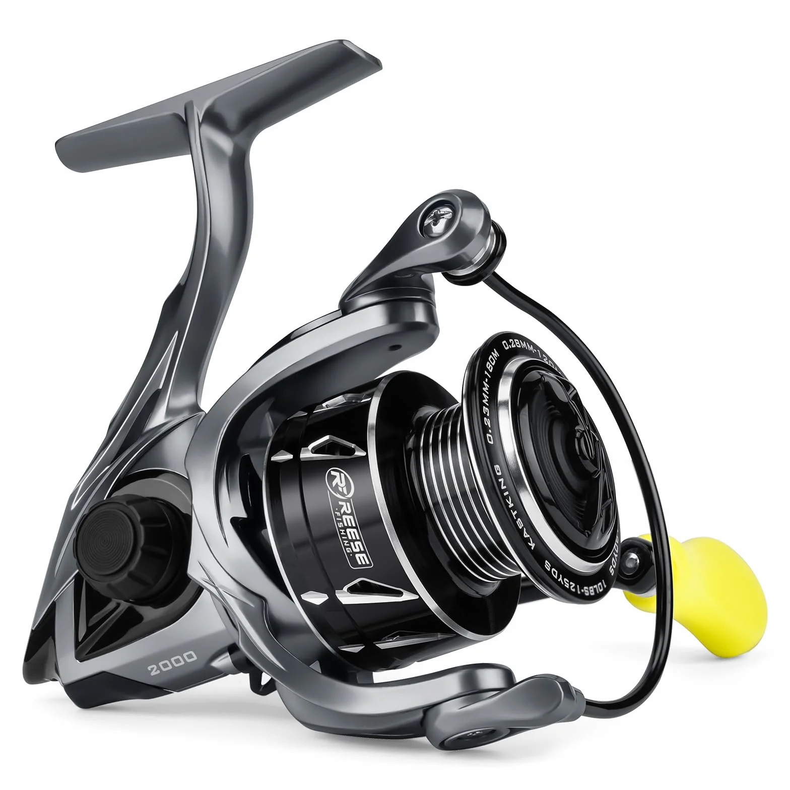 Icon Spinning Fishing Reel, Saltwater & Freshwater | Max Drag: 17.6 lb, 10+1 BB, 8.7 oz, 6.2:1 Gear Ratio, Lightweight Aluminum Body, Carbon Rotor, TPE Handle Knobs