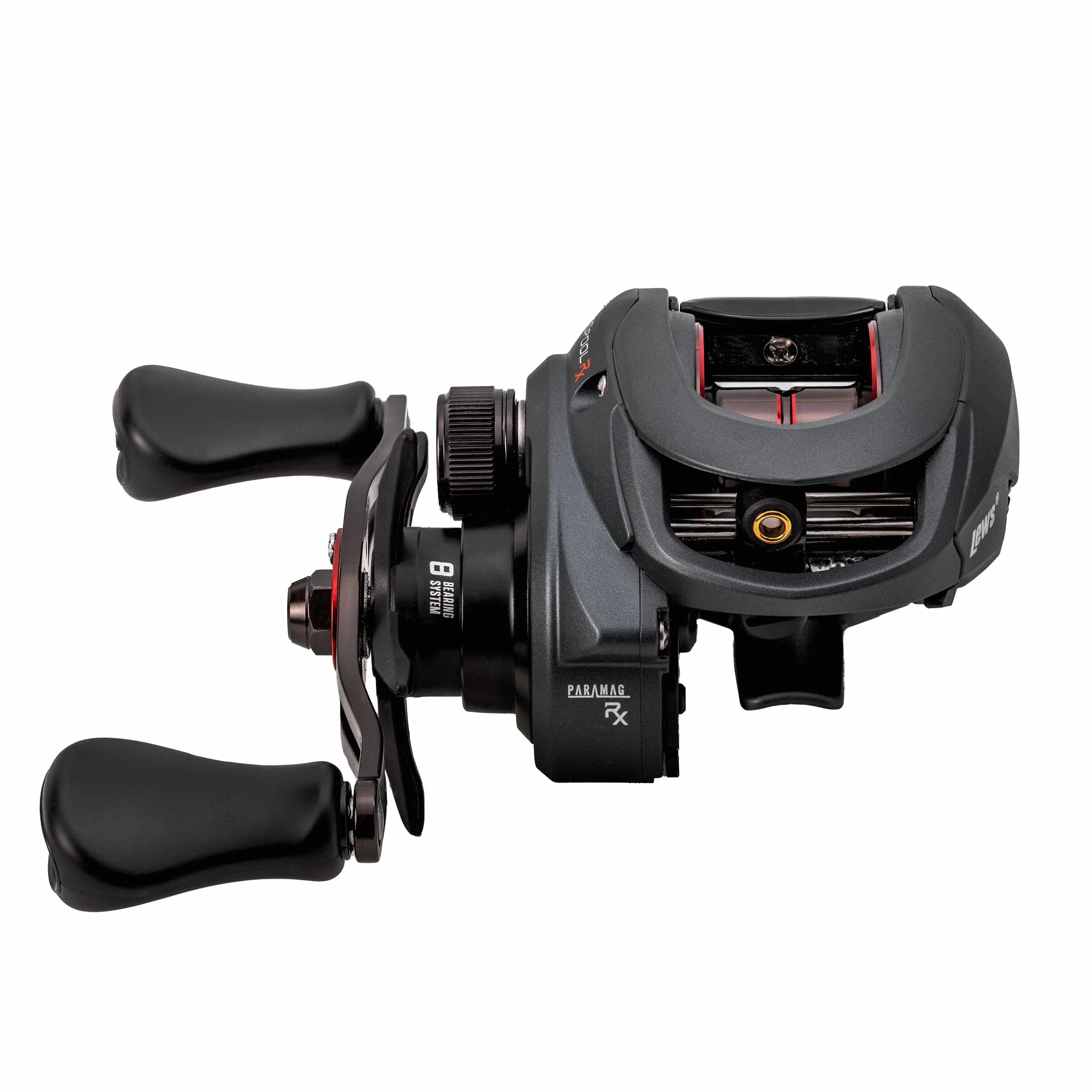 Speed Spool RX Baitcast Fishing Reel, RH Retrieve, 8.3:1 Gear Ratio, 7+1 Bearings