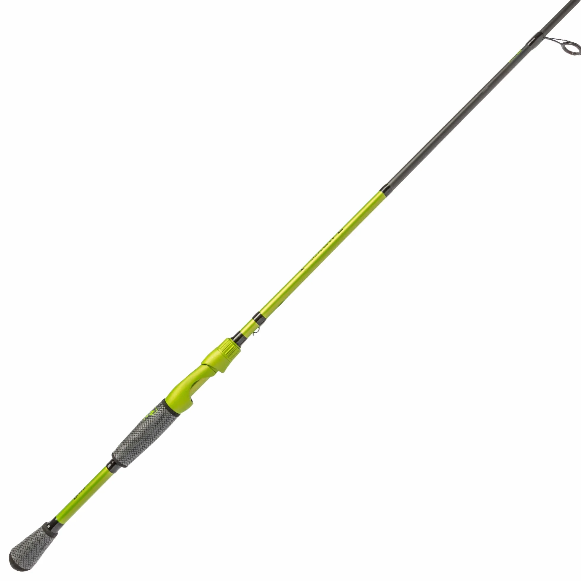 MACH 2 Spinning Fishing Rod, IM8 Graphite Rod, Stainless Steel Guides, Winn Dri-Tac Ultra Split Grip Handle, SoftTouch Graphite Skeletal Reel Seat, Green/Black