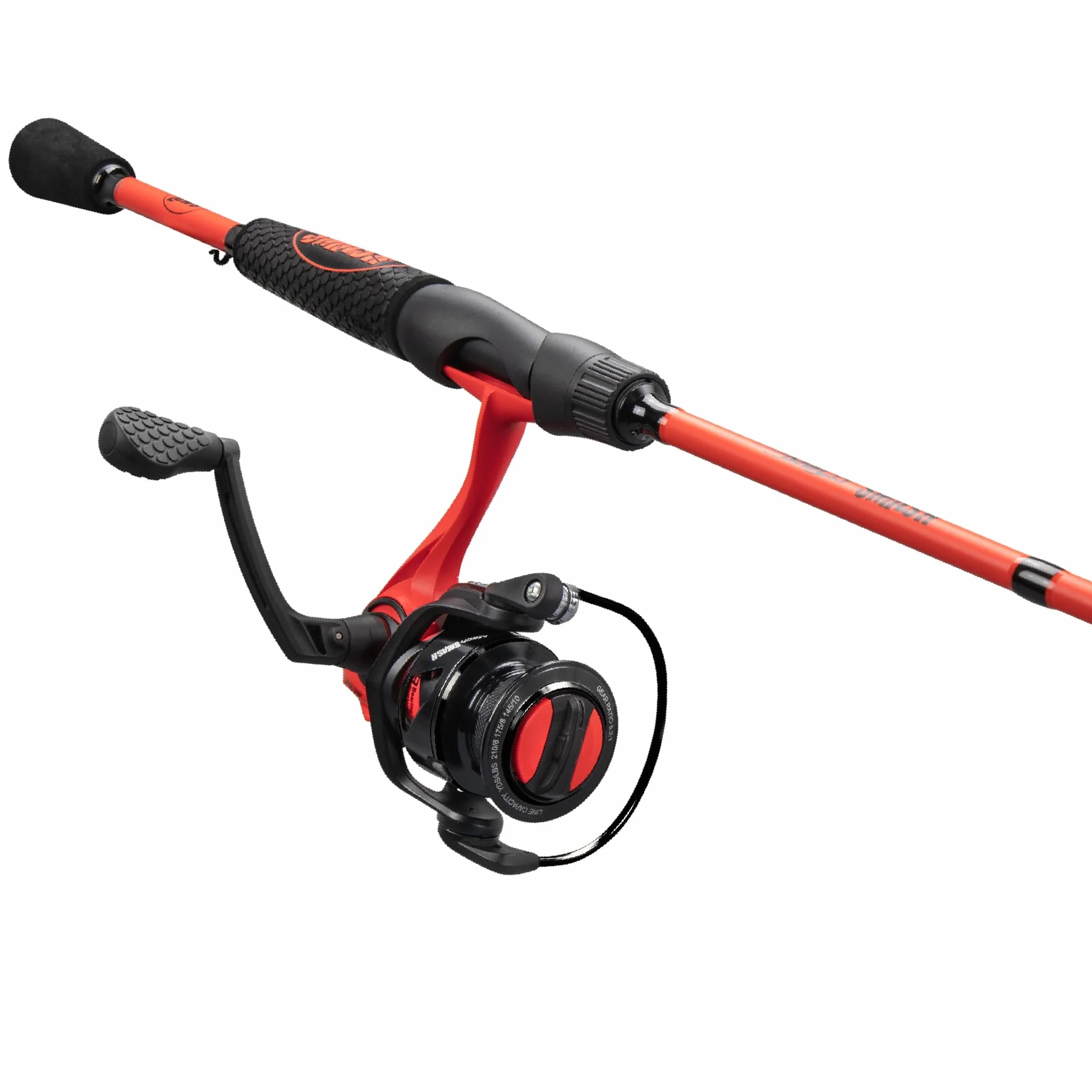 MACH Smash Spinning Reel and Fishing Rod Combo, high modulus graphite Blank Fishing Rod, Right or Left-Hand Retrieve, Split Grip Dri-Tac Handle and EVA Base