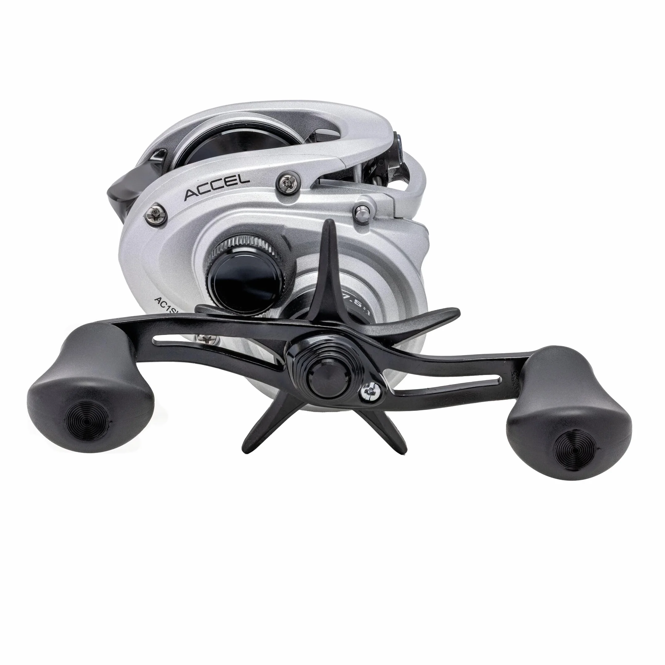 Accel Baitcast Reel and Fishing Rod Combo, 7-Foot, 1-Piece Rod, Medium Power, RH Retrieve Reel