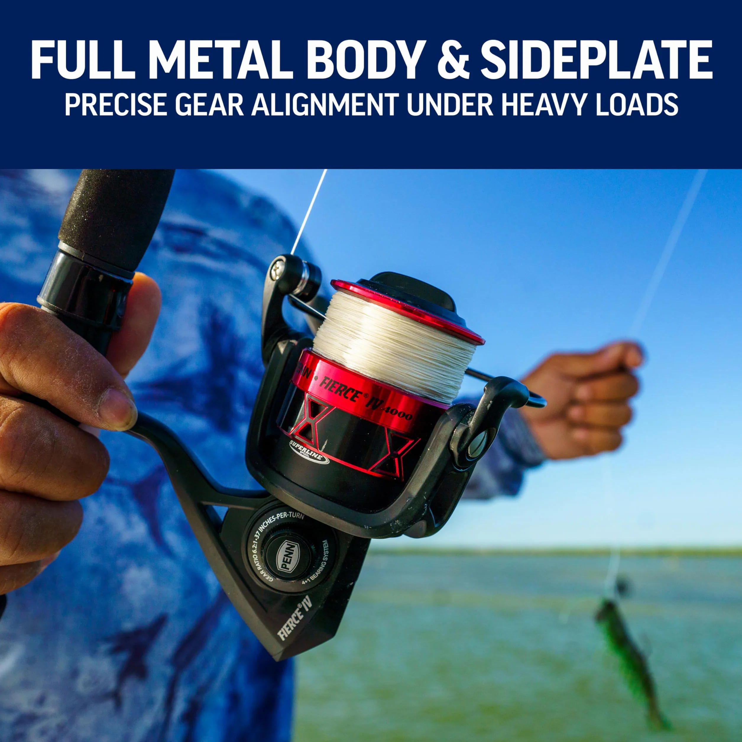 Fierce IV Spinning Reel and Fishing Rod Combo
