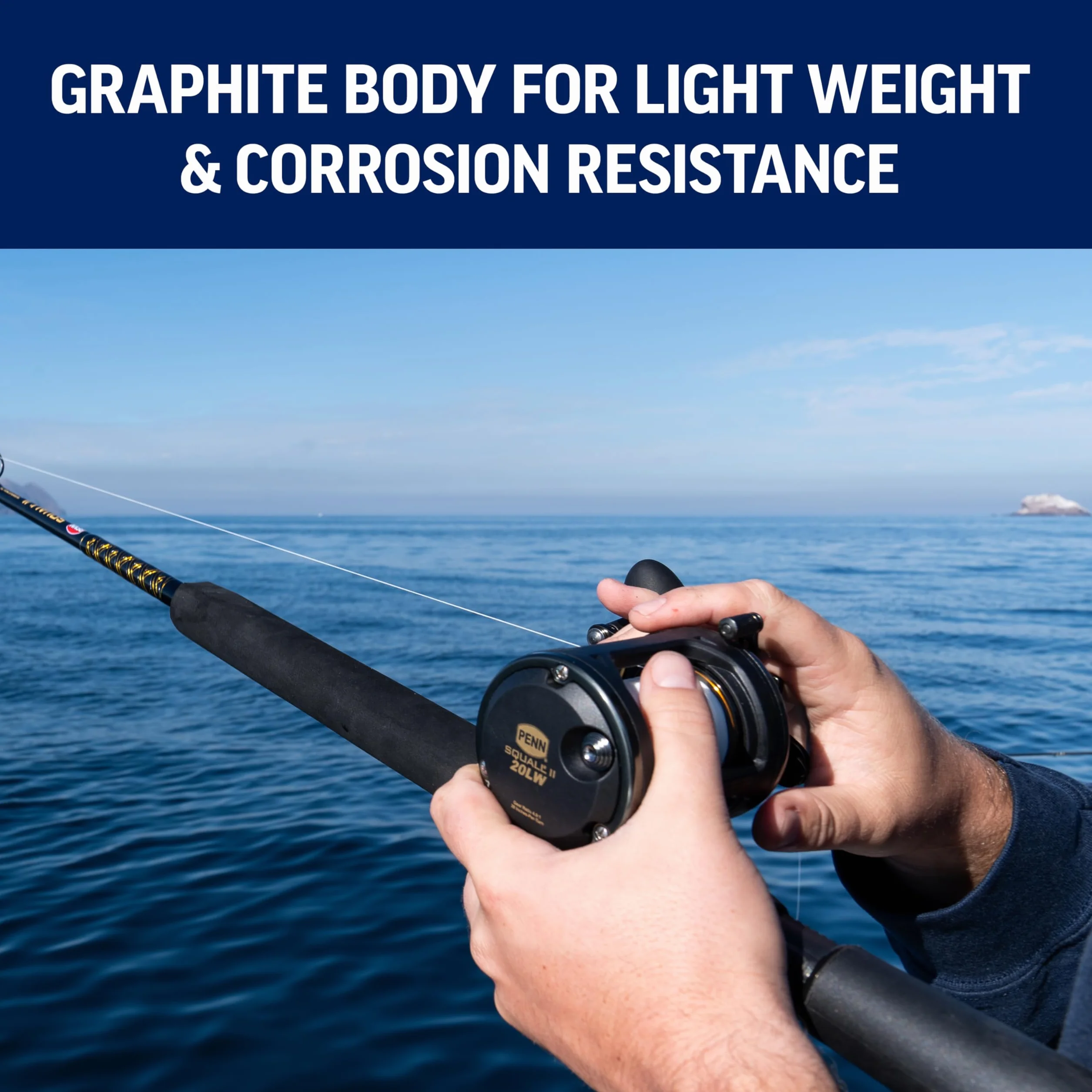 Squall II Level Wind Conventional Reel and Fishing Rod Combo