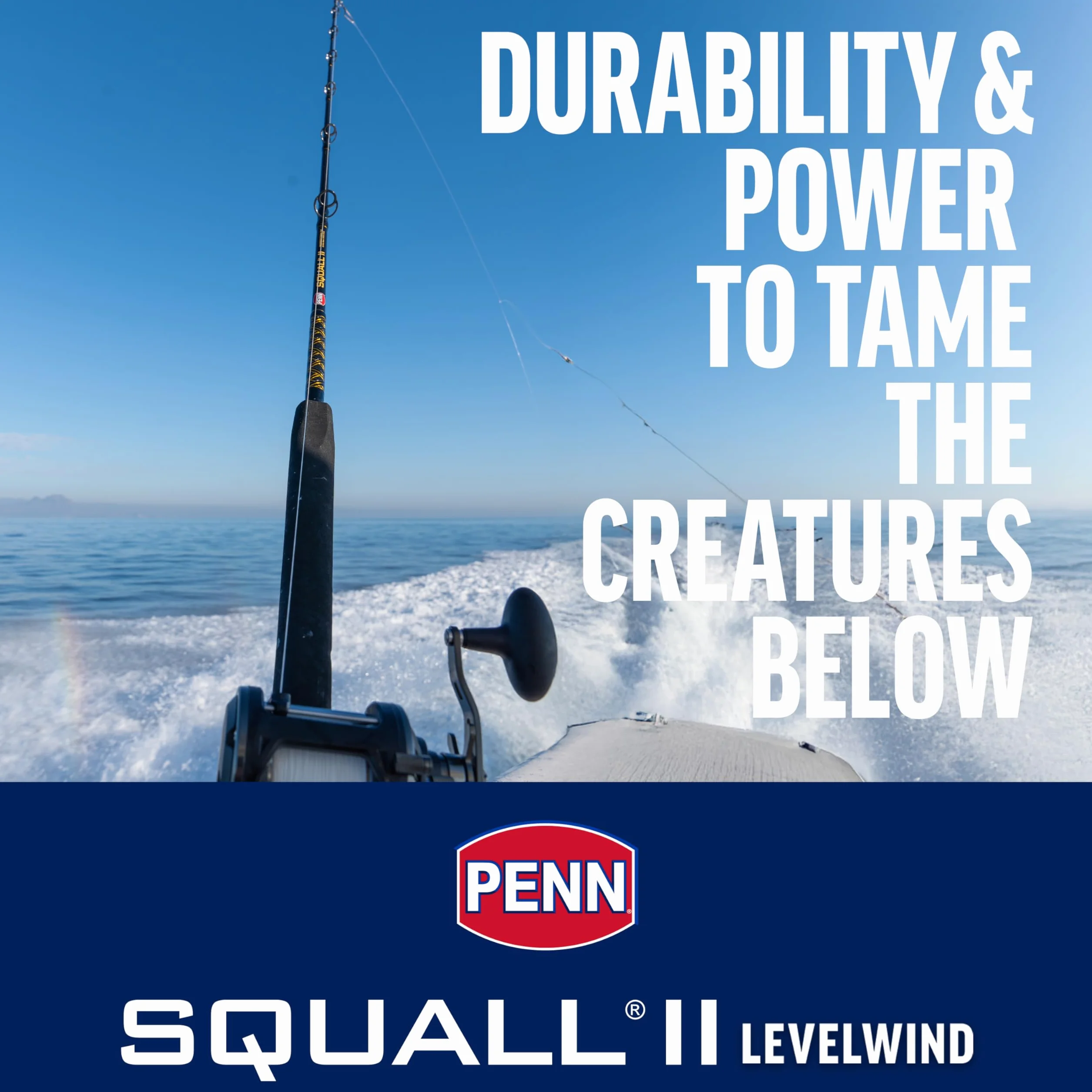 Squall II Level Wind Conventional Reel and Fishing Rod Combo