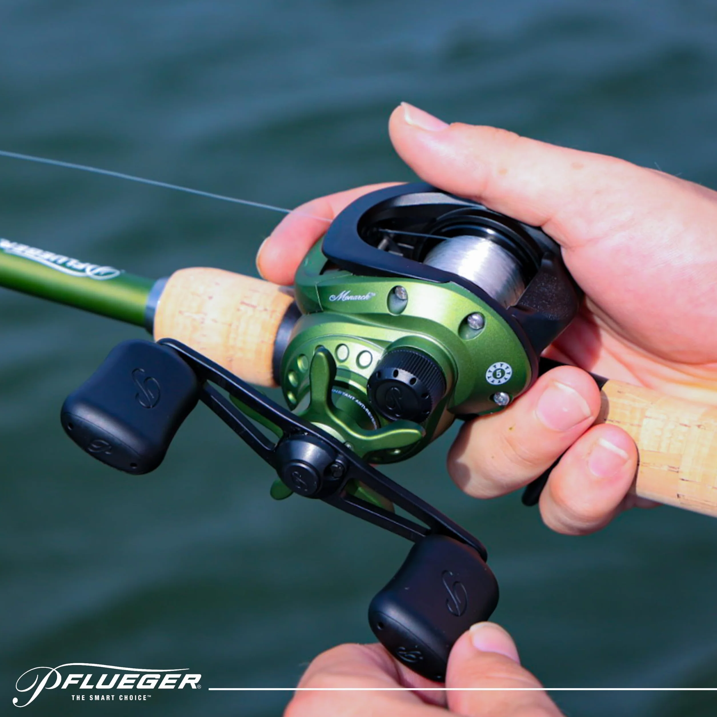 Monarch Low Profile Baitcast Reel and Fishing Rod Combo