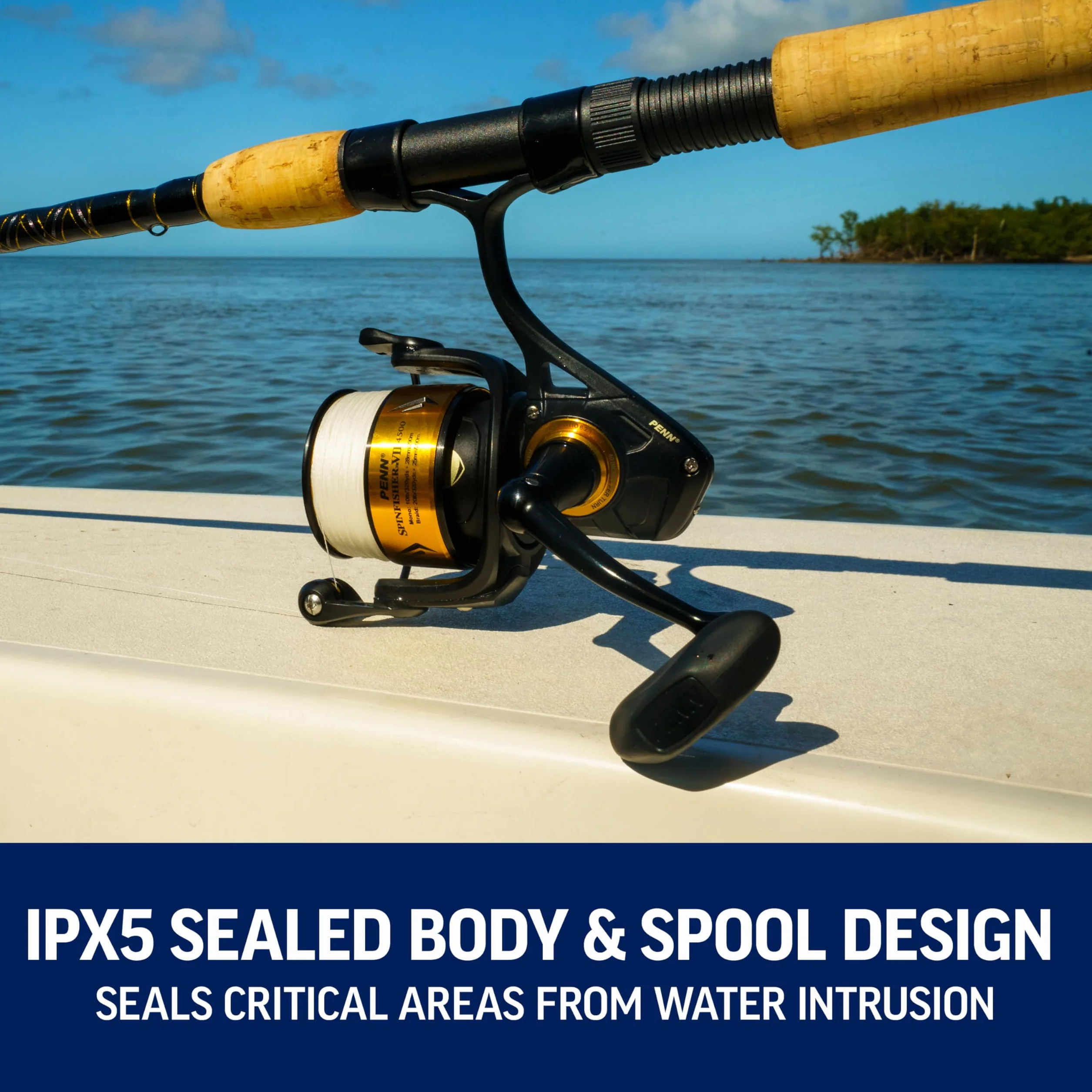 Spinfisher VII Spinning Reel and Fishing Rod Combo