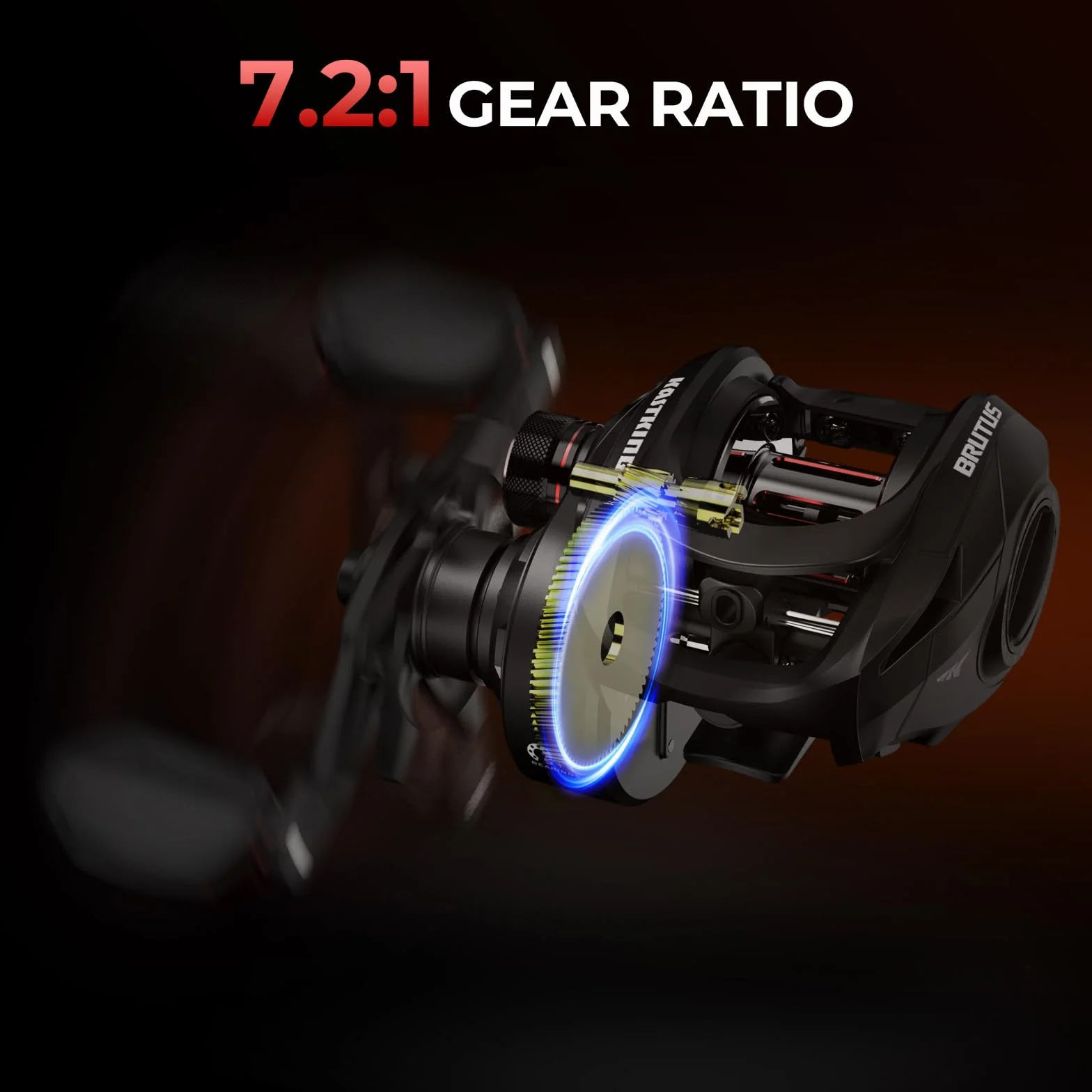 Brutus Twin-Tip Baitcaster Combo, Right-Hand, 6'0" M Rod | Twin-Tip Backup Rod, IM6 Graphite 2-Piece Rod, EVA Handle, Durable & Sensitive, Stainless Steel Guides, Freshwater Fishing