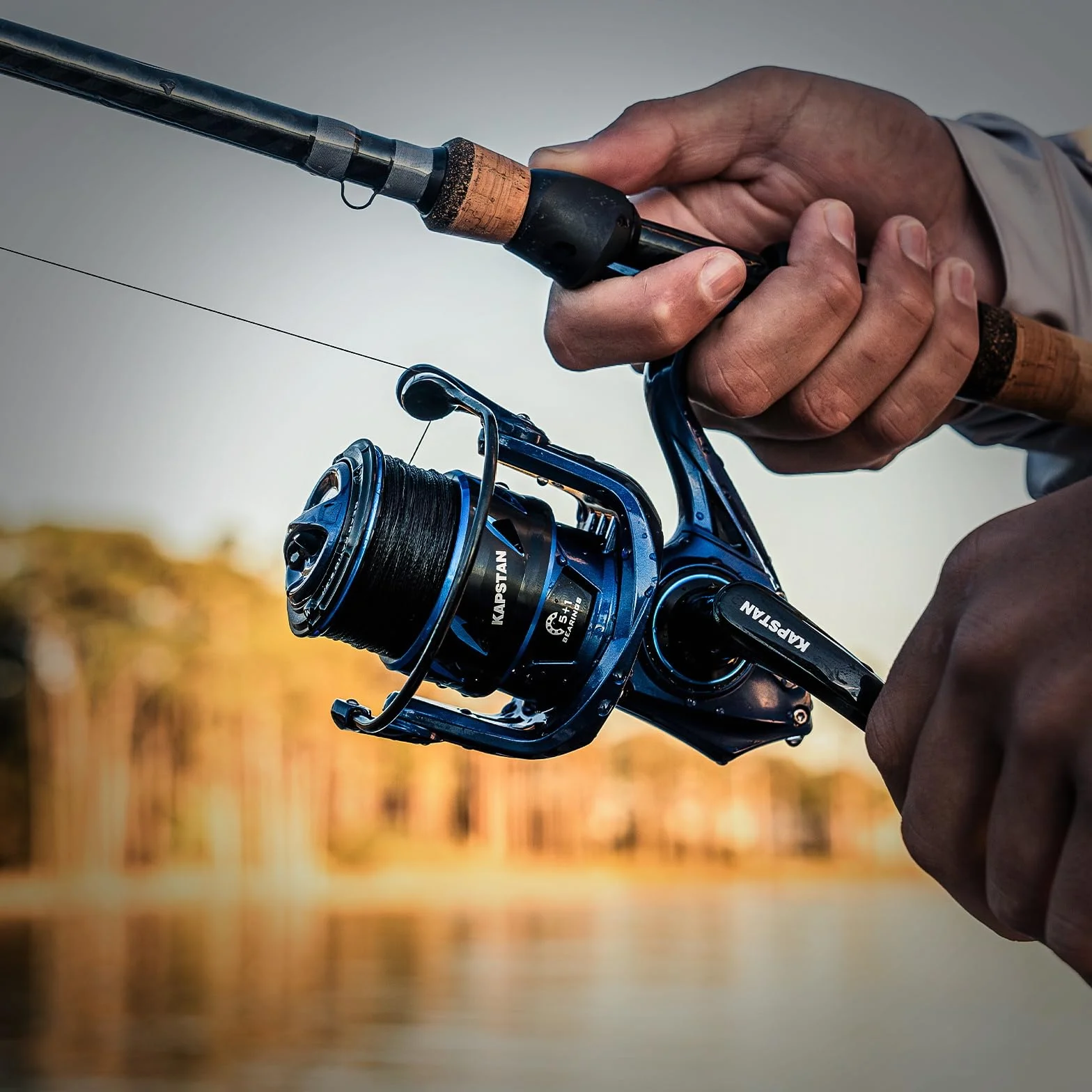 Saltwater Spinning Fishing Reels | Max Drag: 55 lb, Aluminum Frame, IPX6 Waterproof, Corrosion-Resistant Bearing System, Big Game, For Saltwater