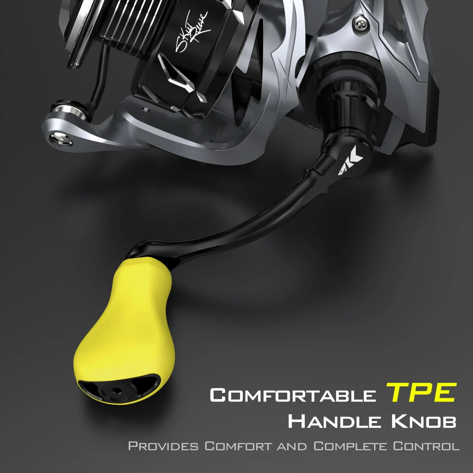 Icon Spinning Fishing Reel, Saltwater & Freshwater | Max Drag: 17.6 lb, 10+1 BB, 8.7 oz, 6.2:1 Gear Ratio, Lightweight Aluminum Body, Carbon Rotor, TPE Handle Knobs