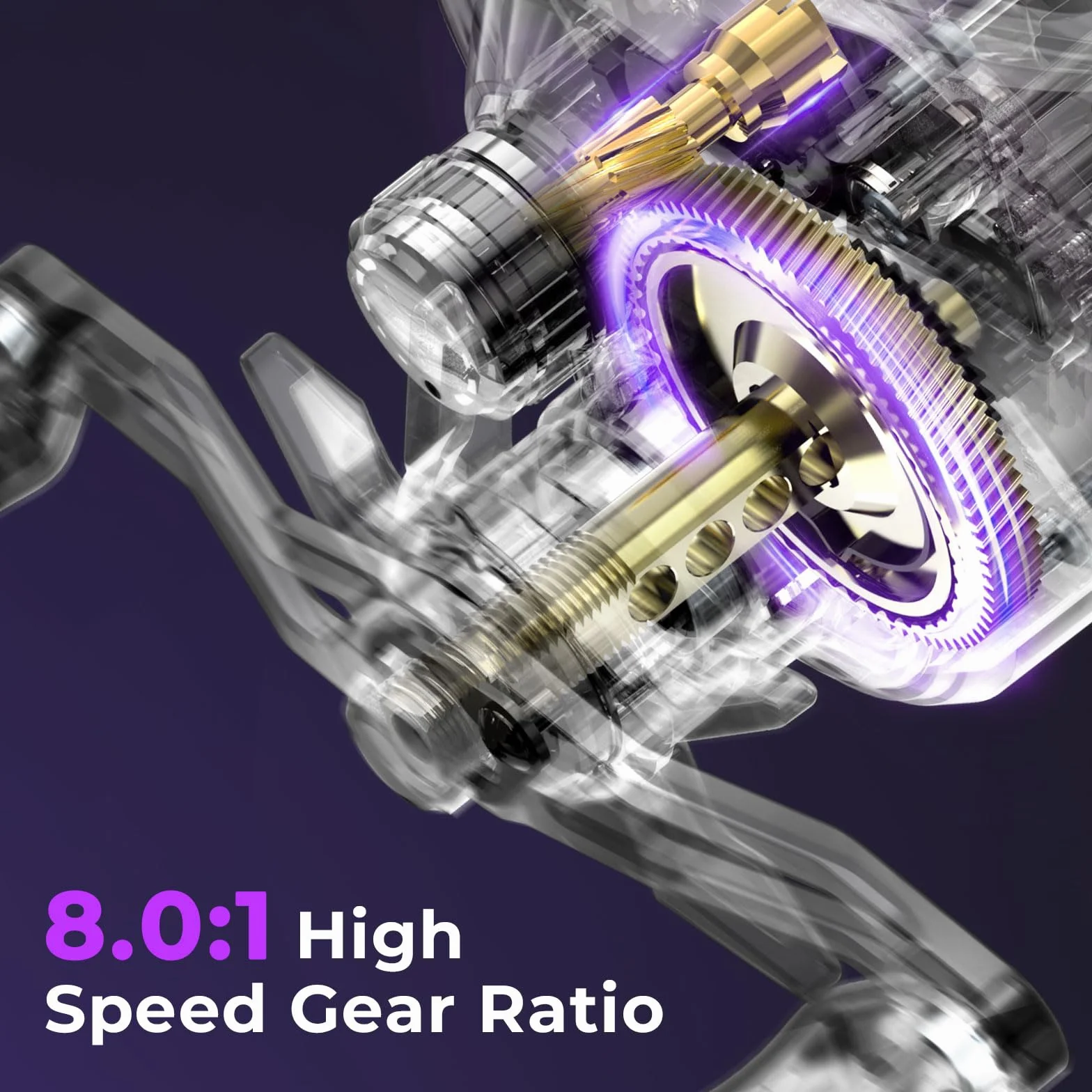 Royale Legend Pro Baitcasting Fishing Reels with 8.0:1 Gear Ratio | Max Drag: 16 lb, 11+1 BB, 5.5 oz, Carbon Fiber Frame, AutoMag Dual Braking System, Arch Resistance Control