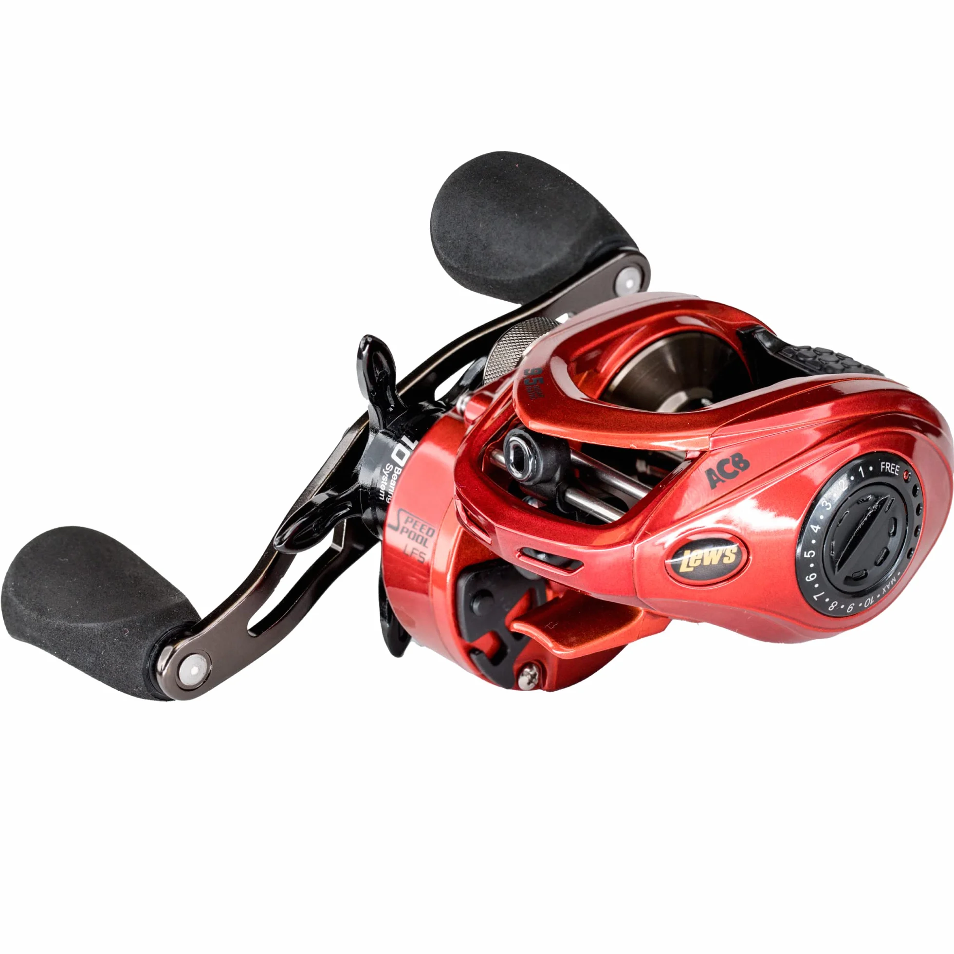 HyperSpeed Series Baitcast Fishing Reel, 9.5:1 Gear Ratio, Aluminum Frame, Premium 10 Stainless Steel Ball Bearings
