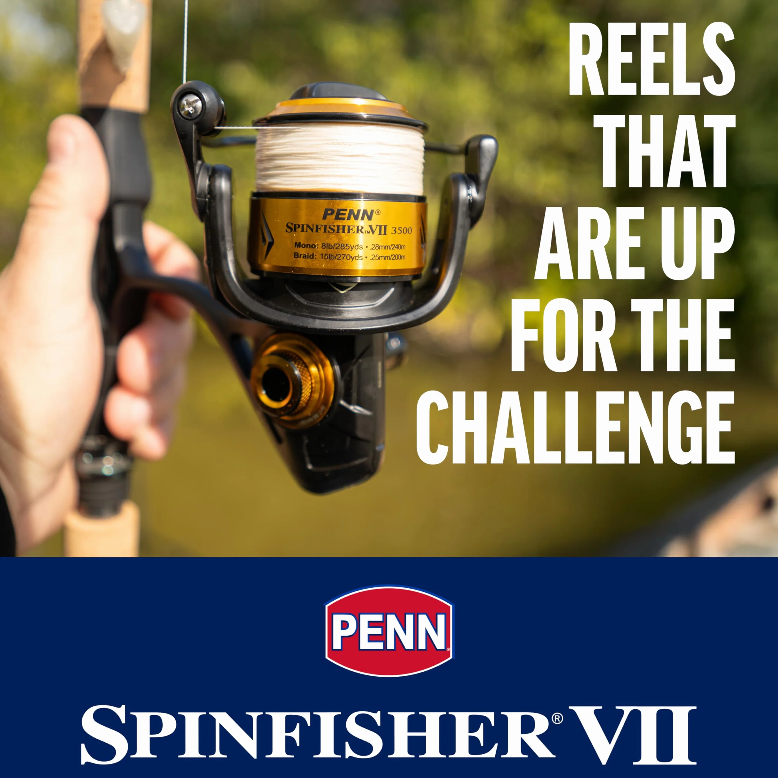 Spinfisher VII Spinning Reel and Fishing Rod Combo