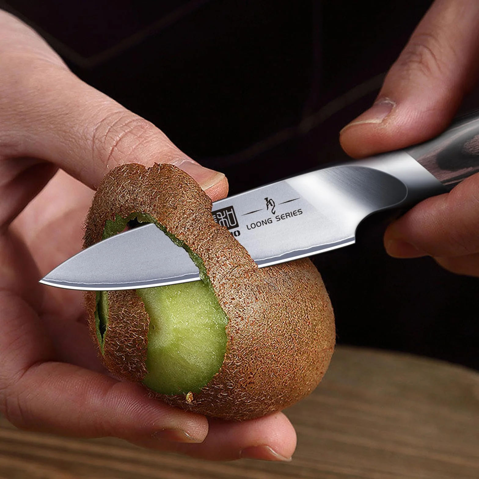 3.75 inch Paring Knife, Ultra Sharp Japanese Kitchen Fruit Knife | Professional Japanese High Carbon Stainless Steel Small Kitchen Knives with Ergonomic Handle