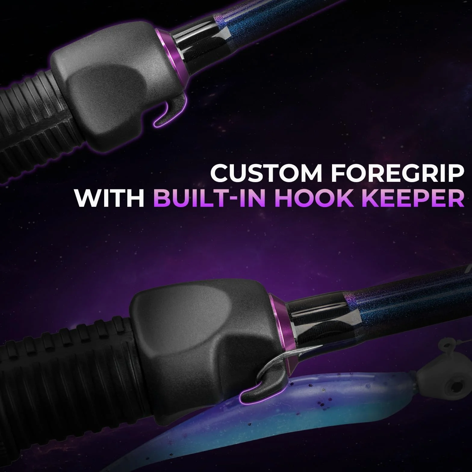 KastKing Royale Legend Pro Twin-Tip Spinning & Casting Fishing Rods | 2-Piece Rods with Extra Tip, IM7 Graphite Blanks, SlipLock Technology Handles, Titanium Guides with Silicon Nitride Rings