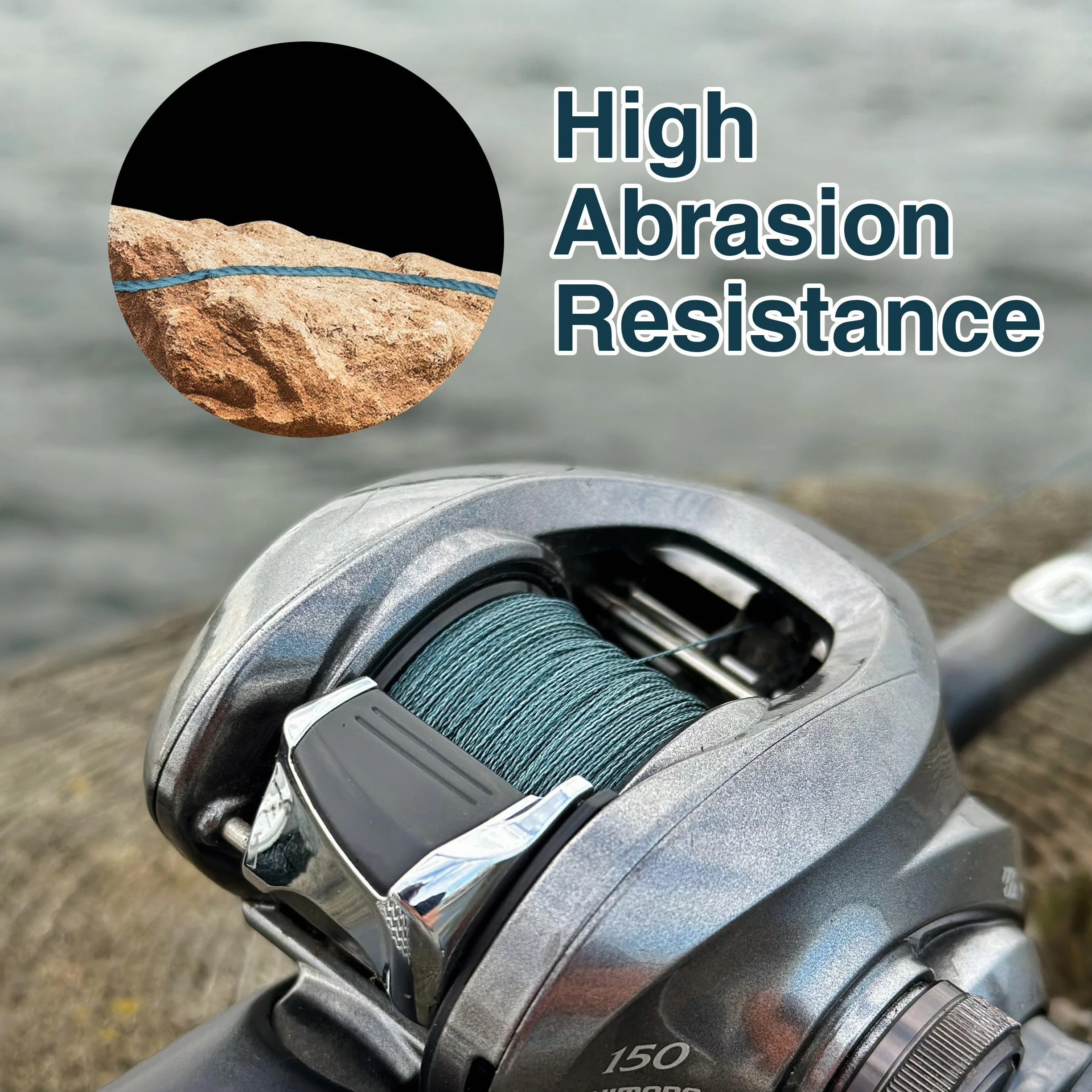 9 Strand Braided Fishing line- High Strength and Long Casting - Smooth with Zero Stretch and Abrasion Resistant- Fresh or Saltwater Fishing