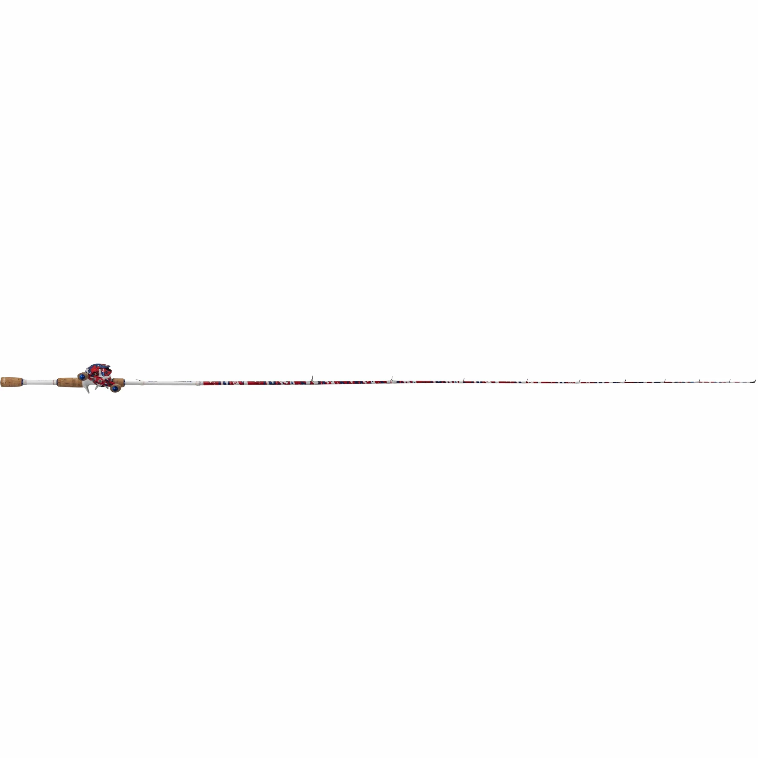 Krazy Americana Baitcast Combo with 7' 1pc Medium Heavy IM7 Graphite Rod and Cork Grips