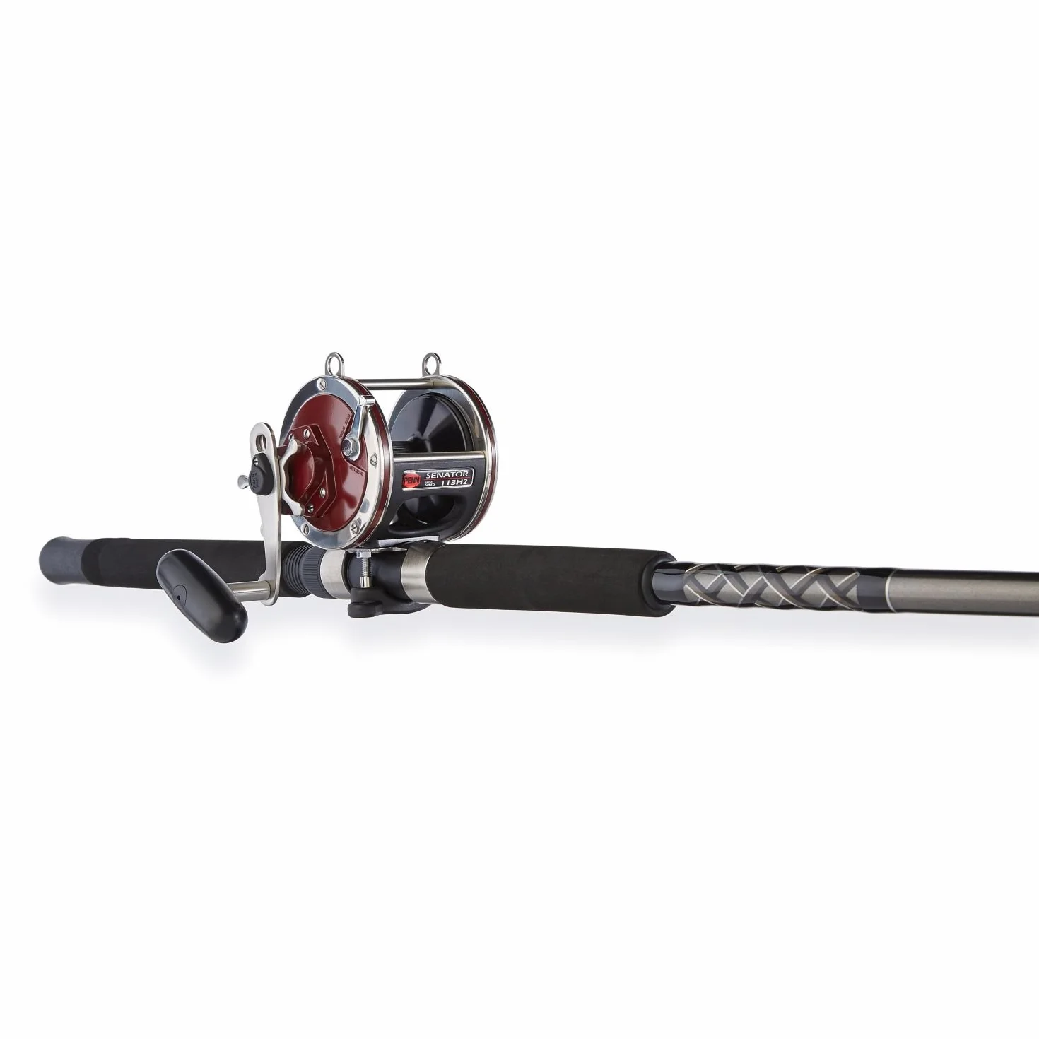 Special Senator 91332 Fishing Rod and Reel Combo, 6.5 Feet, Black/Smoke/Red