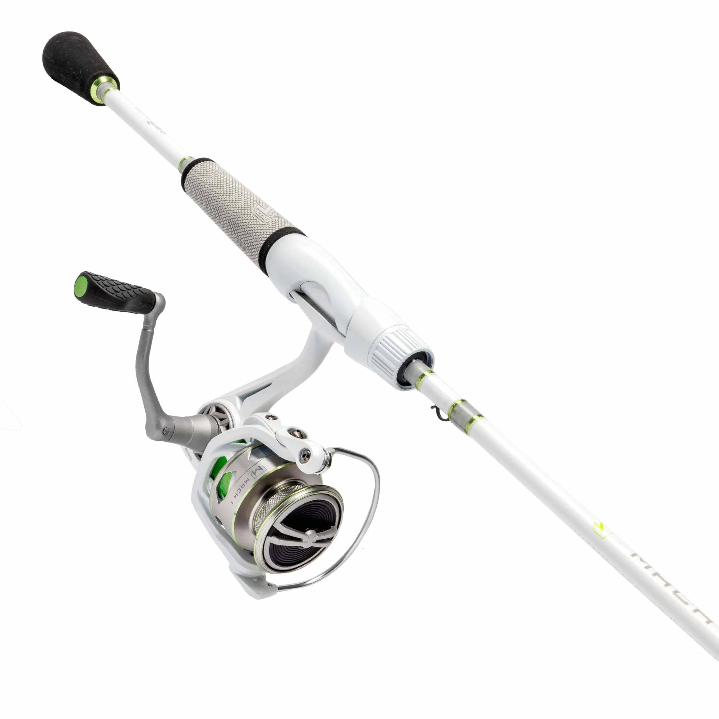 MACH 1 Spinning Reel and Fishing Rod Combo, 7-Foot 2-Piece Graphite Rod, Medium Power Fast Action, Size 300 Reel, 6.2:1 Gear Ratio