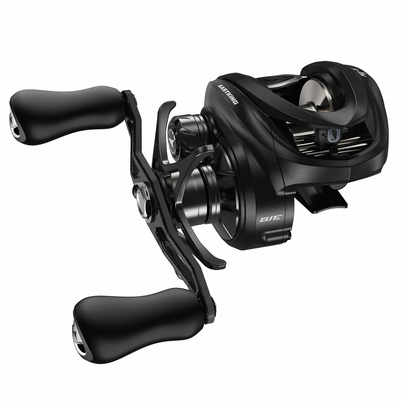 Mg-Ti Elite Baitcasting Fishing Reels with Magnesium Body Frame | Max Drag: 18.0 lb, 2+9+1 BB, 5.0 oz, True Titanium Spool, Halo Vortex Magnetic Braking, 8.1:1 Gear Ratio, Palm Perfect
