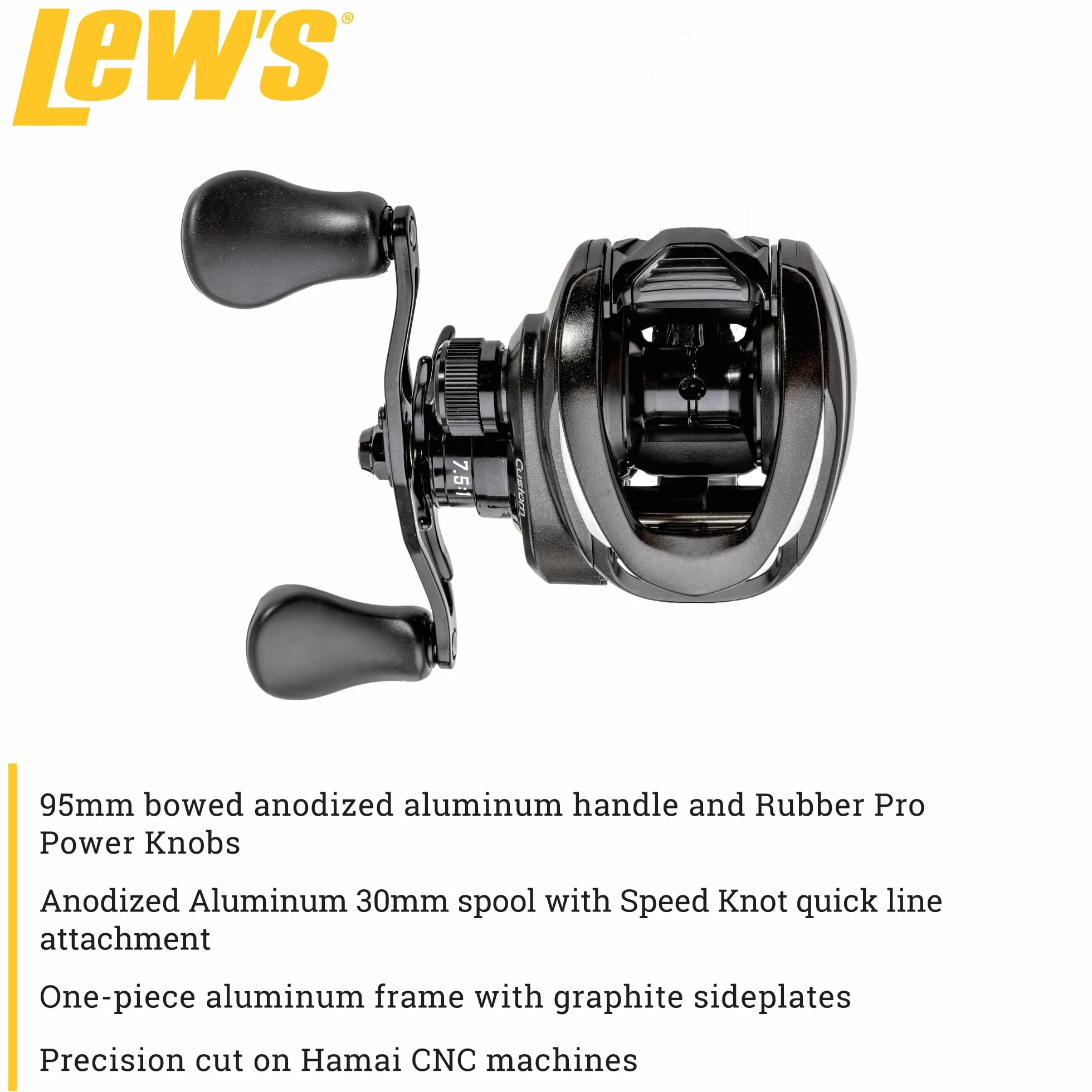 Custom Baitcast Fishing Reel, 9+1 Bearings, 8.3:1 Gear Ratio, Aluminum Frame, ParaMag RX Brake, Carbon Fiber Drag, Right-Hand Retrieve