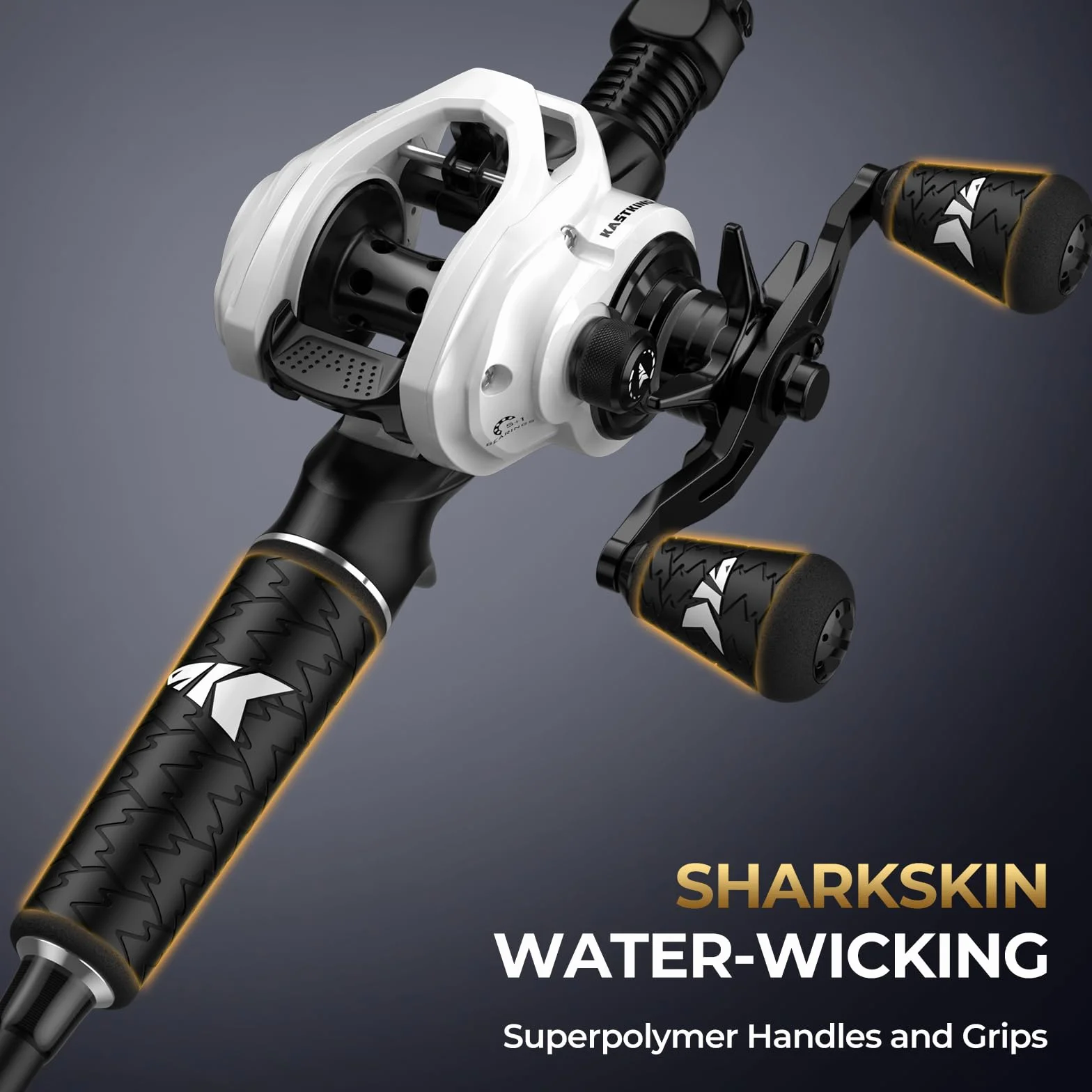 Twin-Tip Fishing Rod and Reel Combo | IM6 Graphite Blank, PTS 2-Piece Design, Aluminum Oxide Guides, Superpolymer Grip & Handles, 5+1 Ball Bearings, Smooth Drag