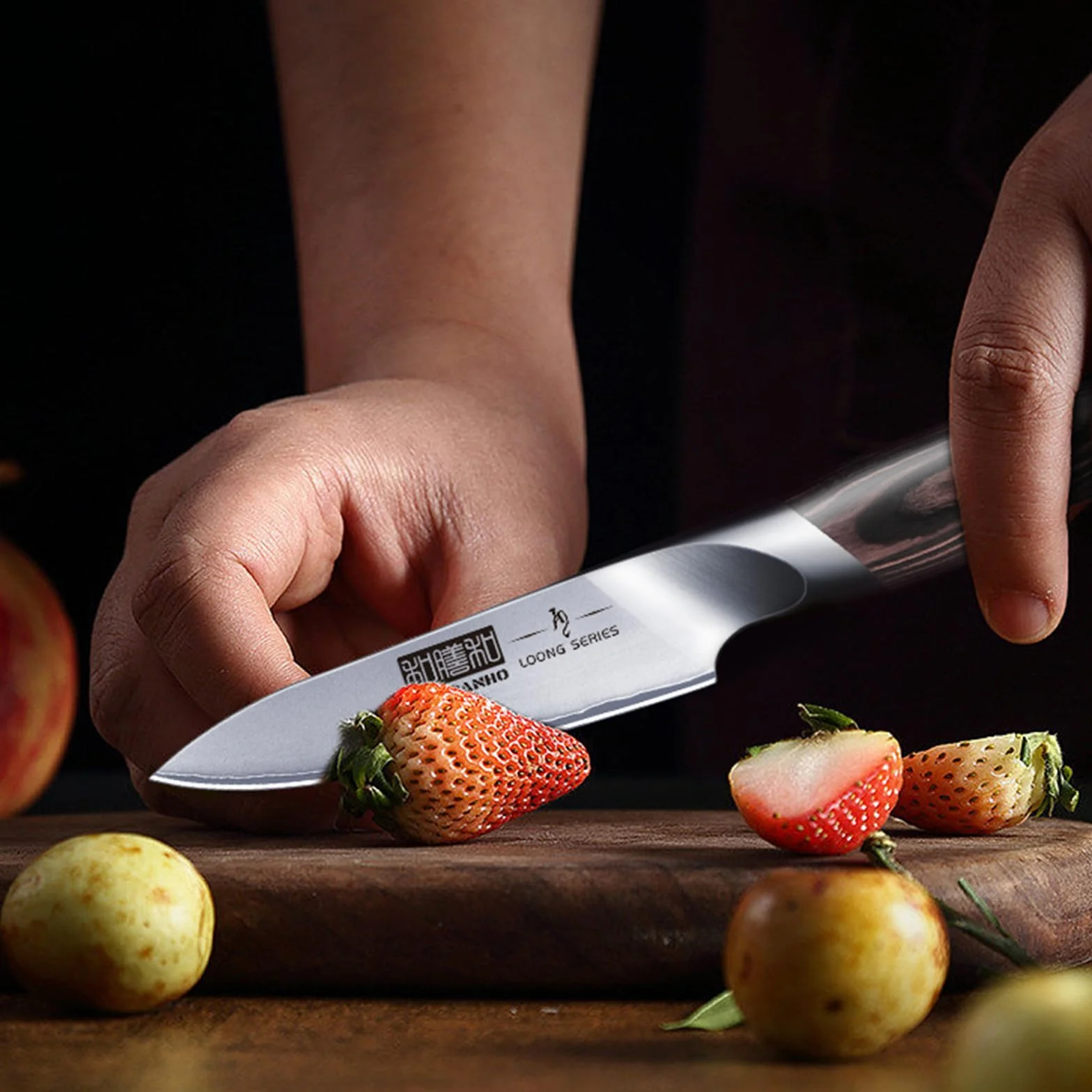 3.75 inch Paring Knife, Ultra Sharp Japanese Kitchen Fruit Knife | Professional Japanese High Carbon Stainless Steel Small Kitchen Knives with Ergonomic Handle