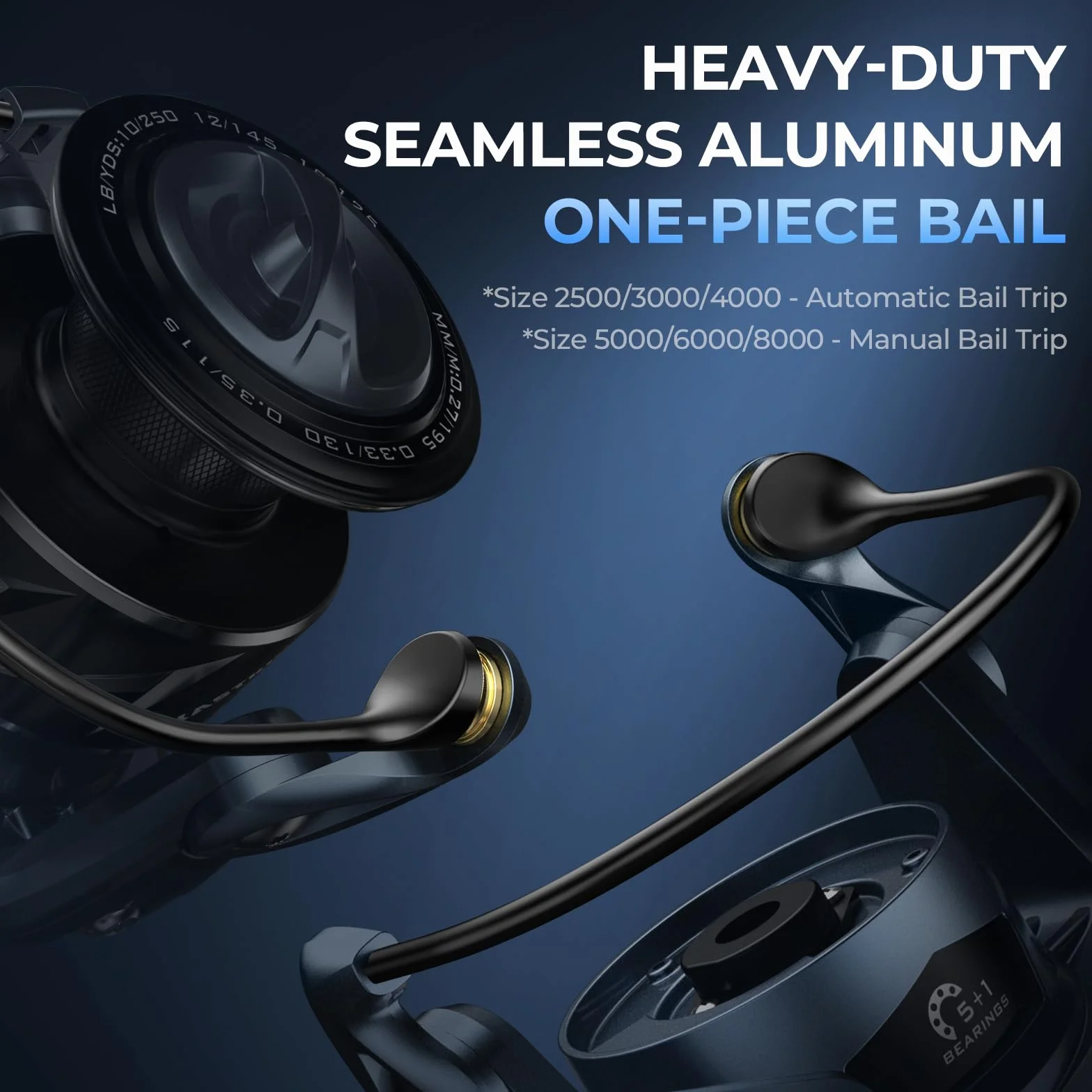 Saltwater Fishing Rod and Reel Combo, Spinning Reel Combo | Up to 55 lbs Carbon Fiber Drag Tames Big Saltwater Fish; Hardened Brass Gears & Corrosion-Resistant Frame Endure
