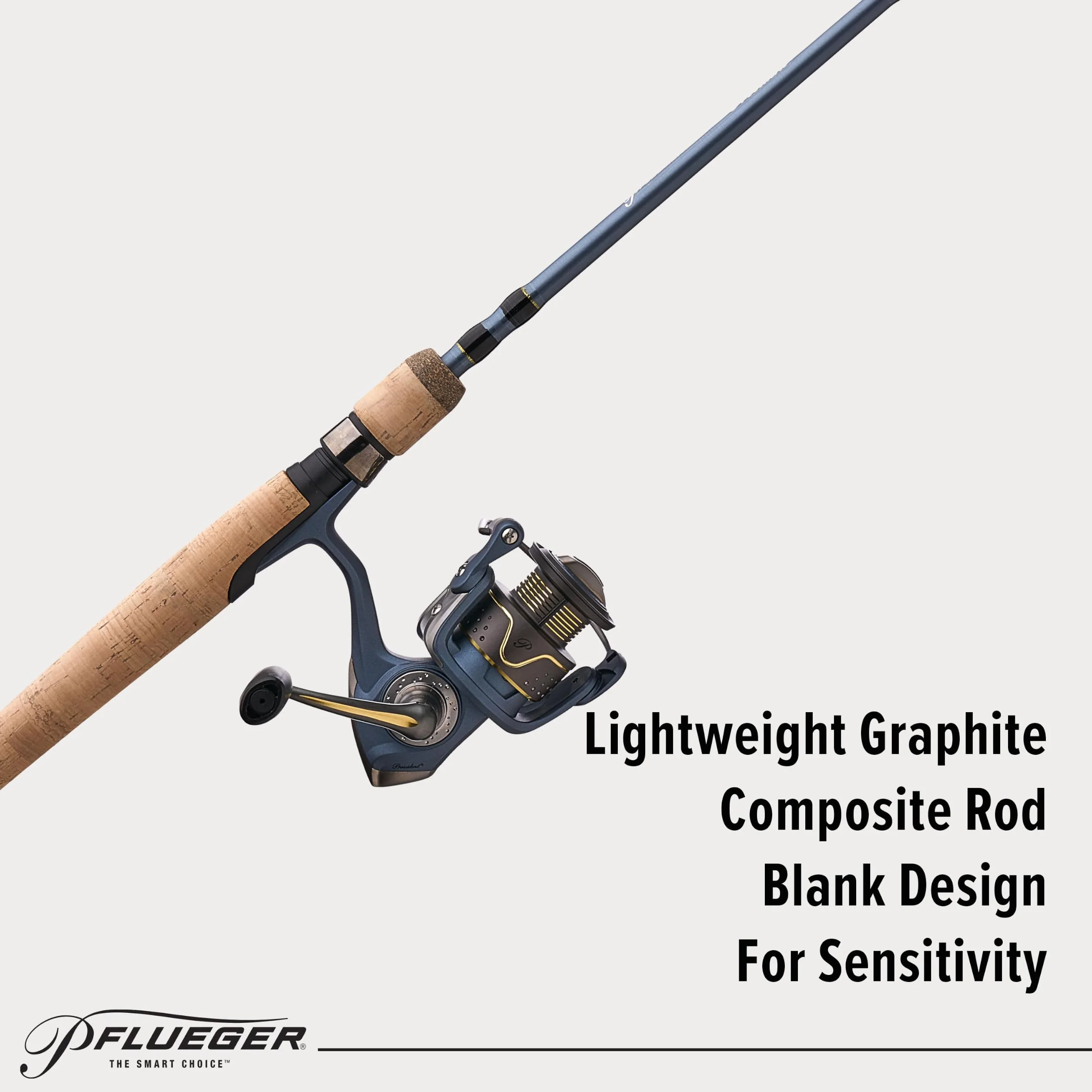 President Spinning Reel and Fishing Rod Combo