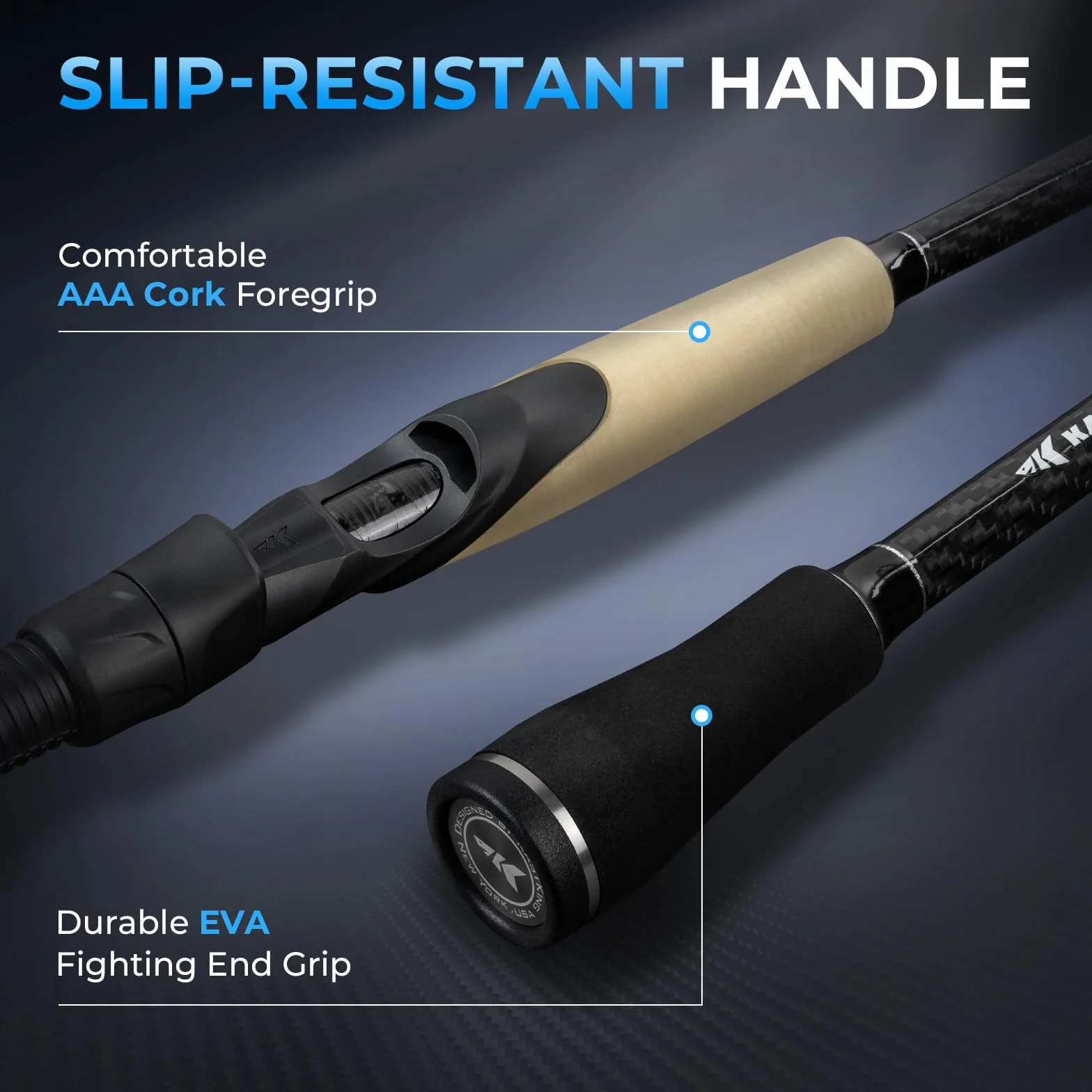 Spartacus II Plus Twin-Tip Spinning & Baitcaster Combo | Baitcaster & Spinning Combo, 2-Piece Rod, Extra Tip, IM6 Graphite Blanks, EVA Handle, Freshwater Fishing