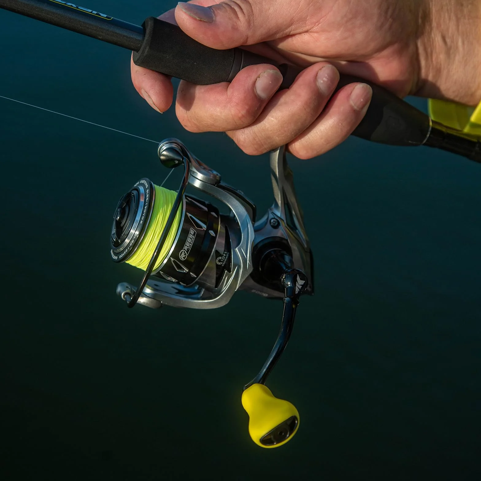 Icon Spinning Fishing Reel, Saltwater & Freshwater | Max Drag: 17.6 lb, 10+1 BB, 8.7 oz, 6.2:1 Gear Ratio, Lightweight Aluminum Body, Carbon Rotor, TPE Handle Knobs