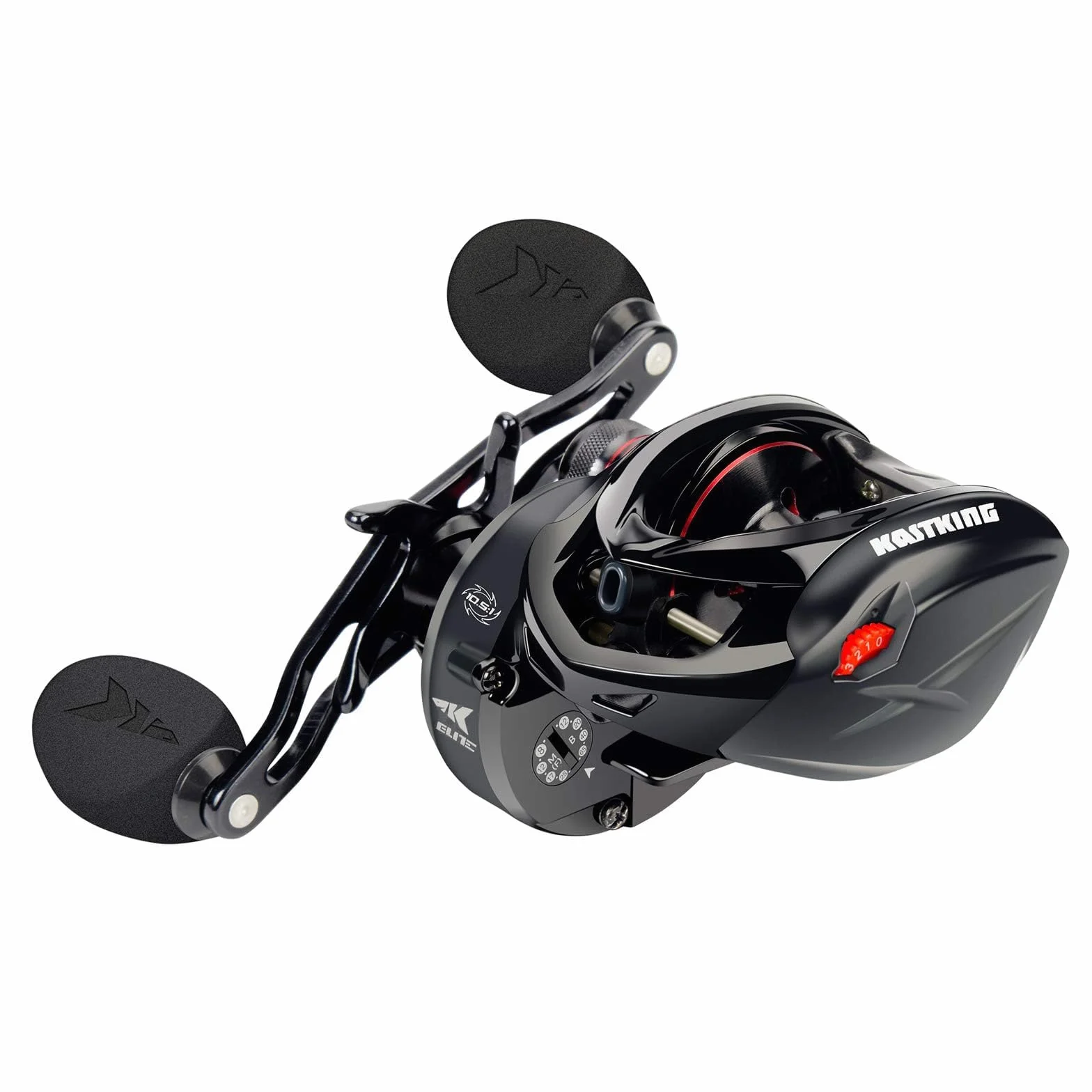 Speed Demon Elite Baitcasting Fishing Reels, Saltwater & Freshwater | Max Drag: 18 lb, 10+1 BB, 6.9 oz, Lightweight Aluminum Frame, Magnetic Brake, World's Fastest 10.5:1 Gear Ratio
