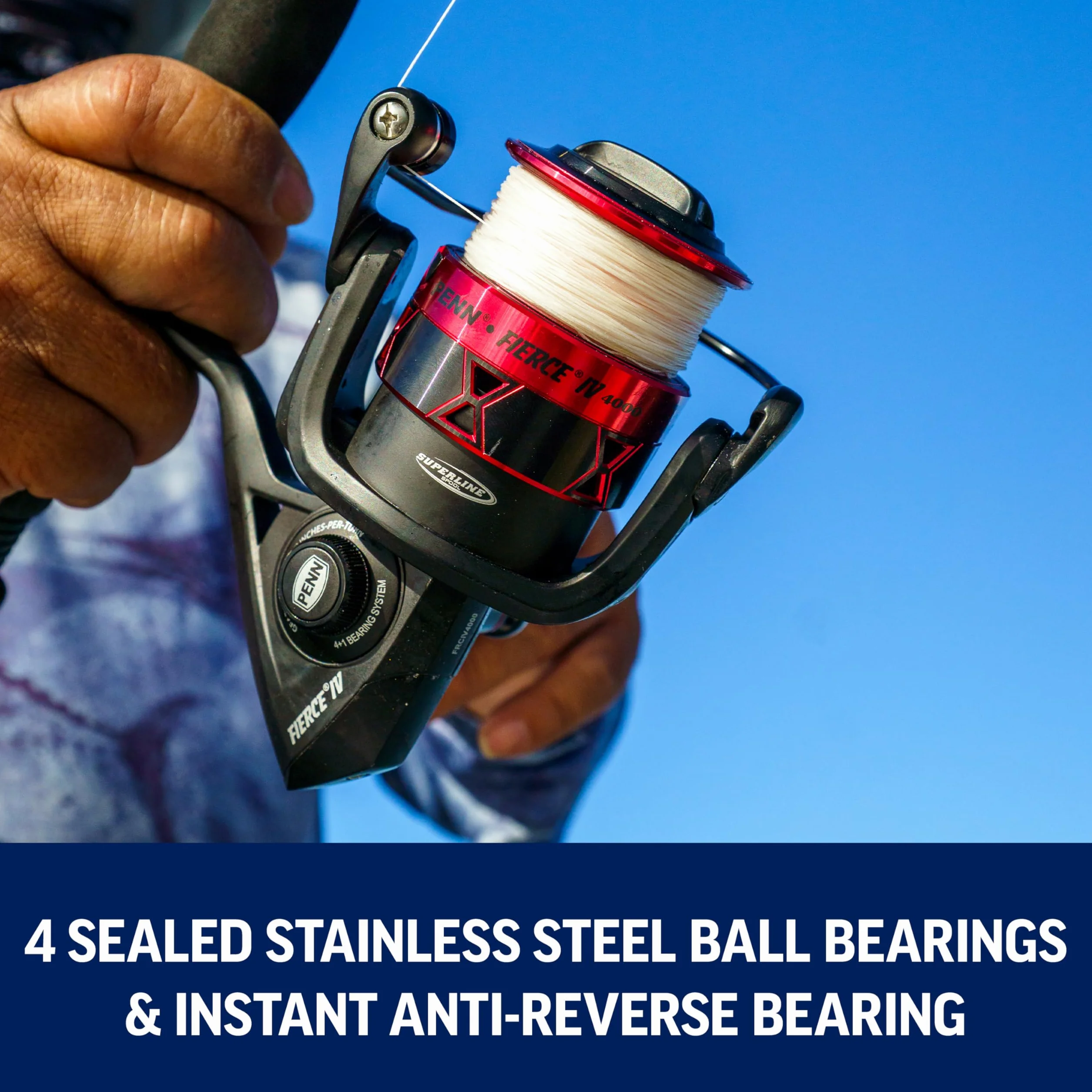 Fierce IV Spinning Reel and Fishing Rod Combo