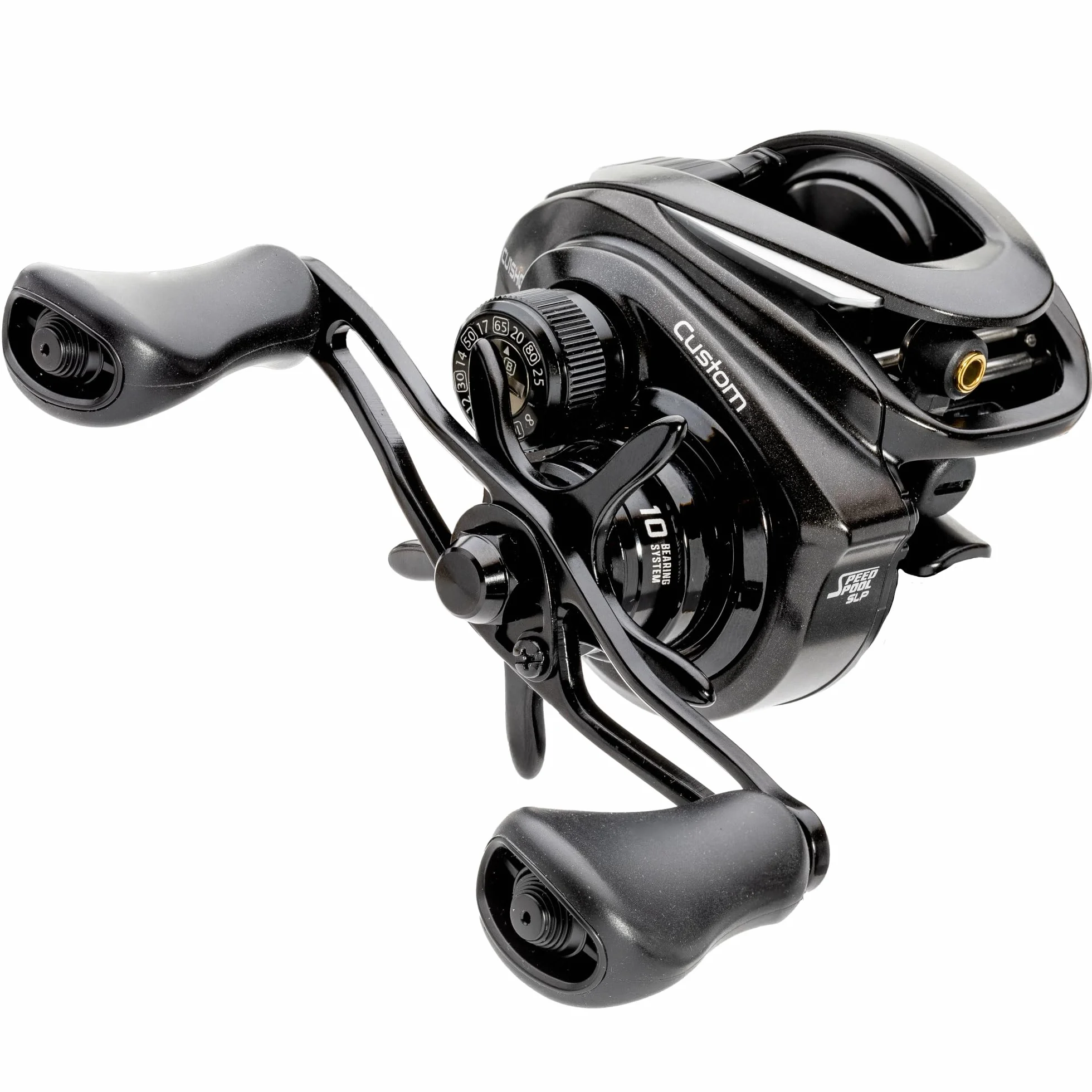 Custom Baitcast Fishing Reel, 9+1 Bearings, 8.3:1 Gear Ratio, Aluminum Frame, ParaMag RX Brake, Carbon Fiber Drag, Right-Hand Retrieve