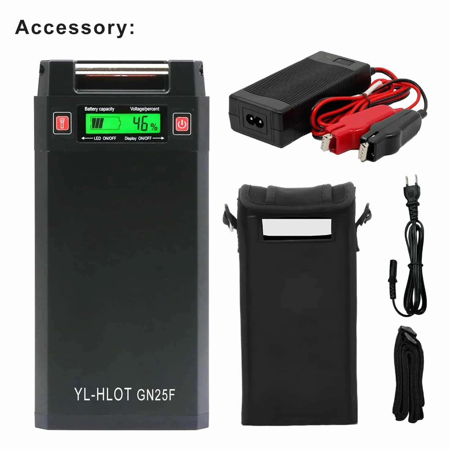 Extra Large Capacity Electric Reel Battery. Compatible with 12V Electric Fishing Reel. It is The Best Choice for Your Fishing All Day Long(12V 25000mAh).