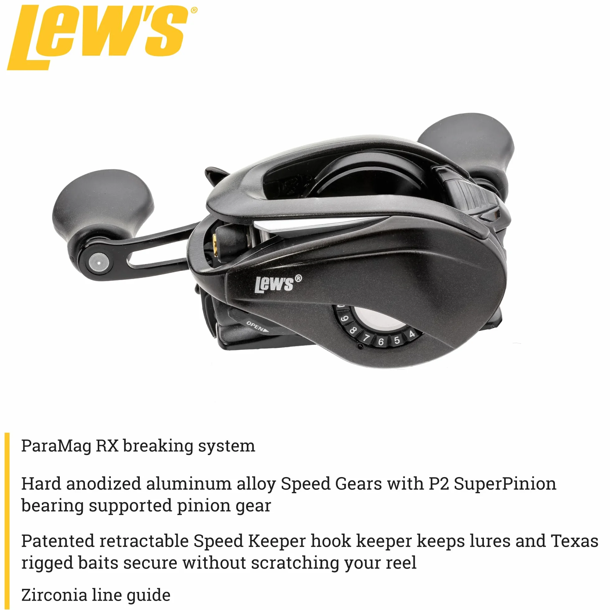 Custom Baitcast Fishing Reel, 9+1 Bearings, 8.3:1 Gear Ratio, Aluminum Frame, ParaMag RX Brake, Carbon Fiber Drag, Right-Hand Retrieve