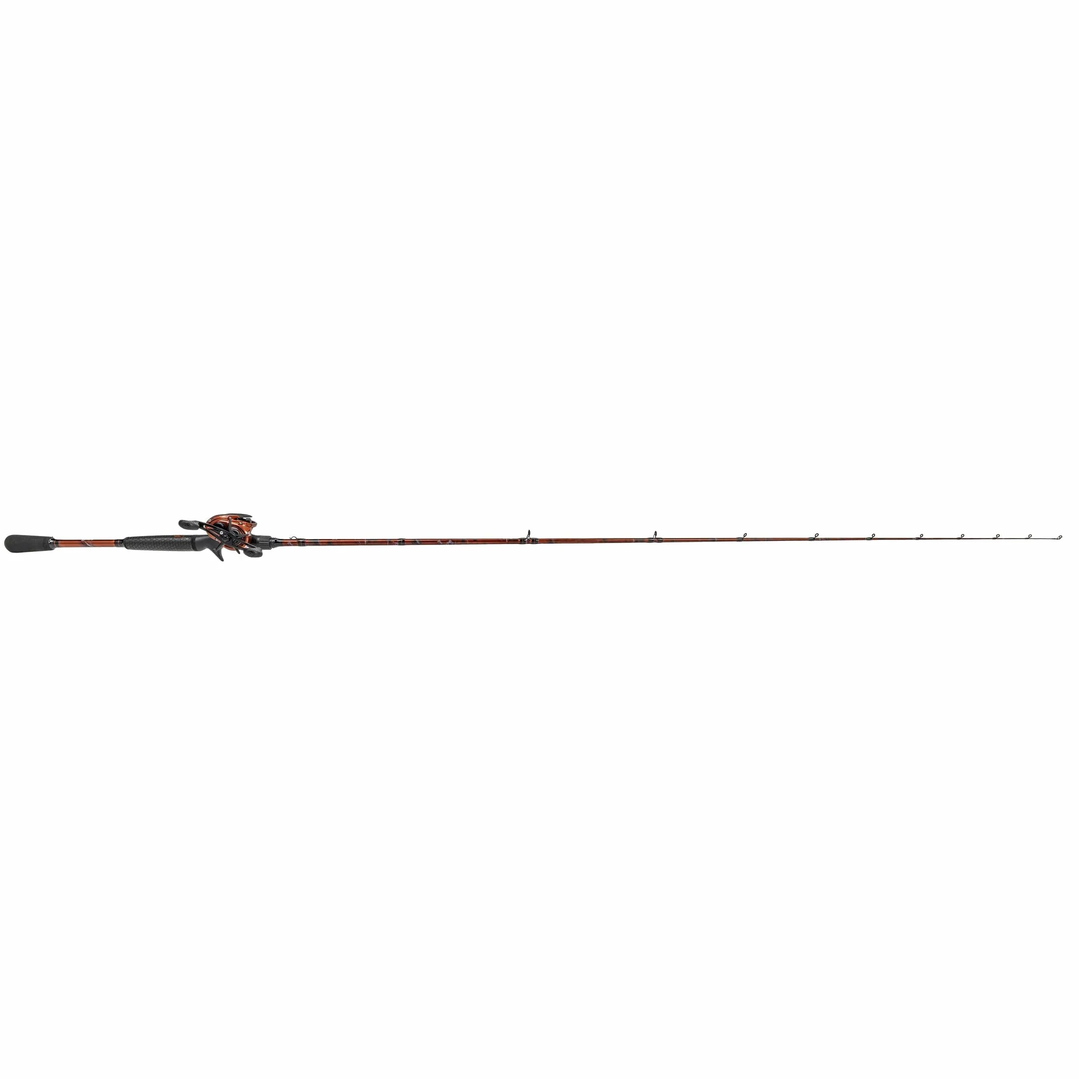 MACH Smash Baitcast Reel & Fishing Rod Combo, 7-Foot, 1-Piece Rod, RH Retrieve Reel
