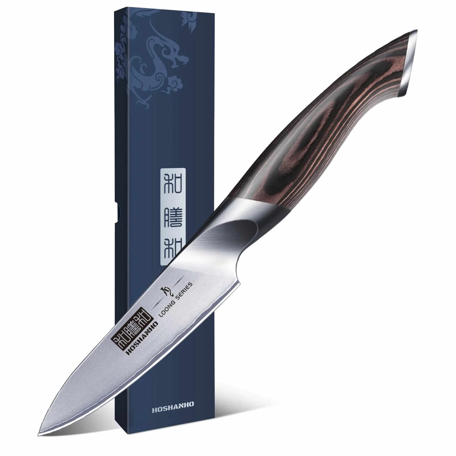 3.75 inch Paring Knife, Ultra Sharp Japanese Kitchen Fruit Knife | Professional Japanese High Carbon Stainless Steel Small Kitchen Knives with Ergonomic Handle