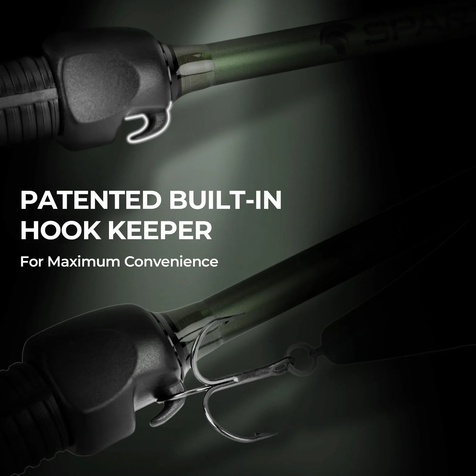 Spartacus II Twin-Tip Fishing Rod and Reel Combo | 2-Piece Rods with Extra Tip, Spinning & Casting Combo, KastFlex IM6 Graphite Blanks, Fishing Poles and Reels Combo