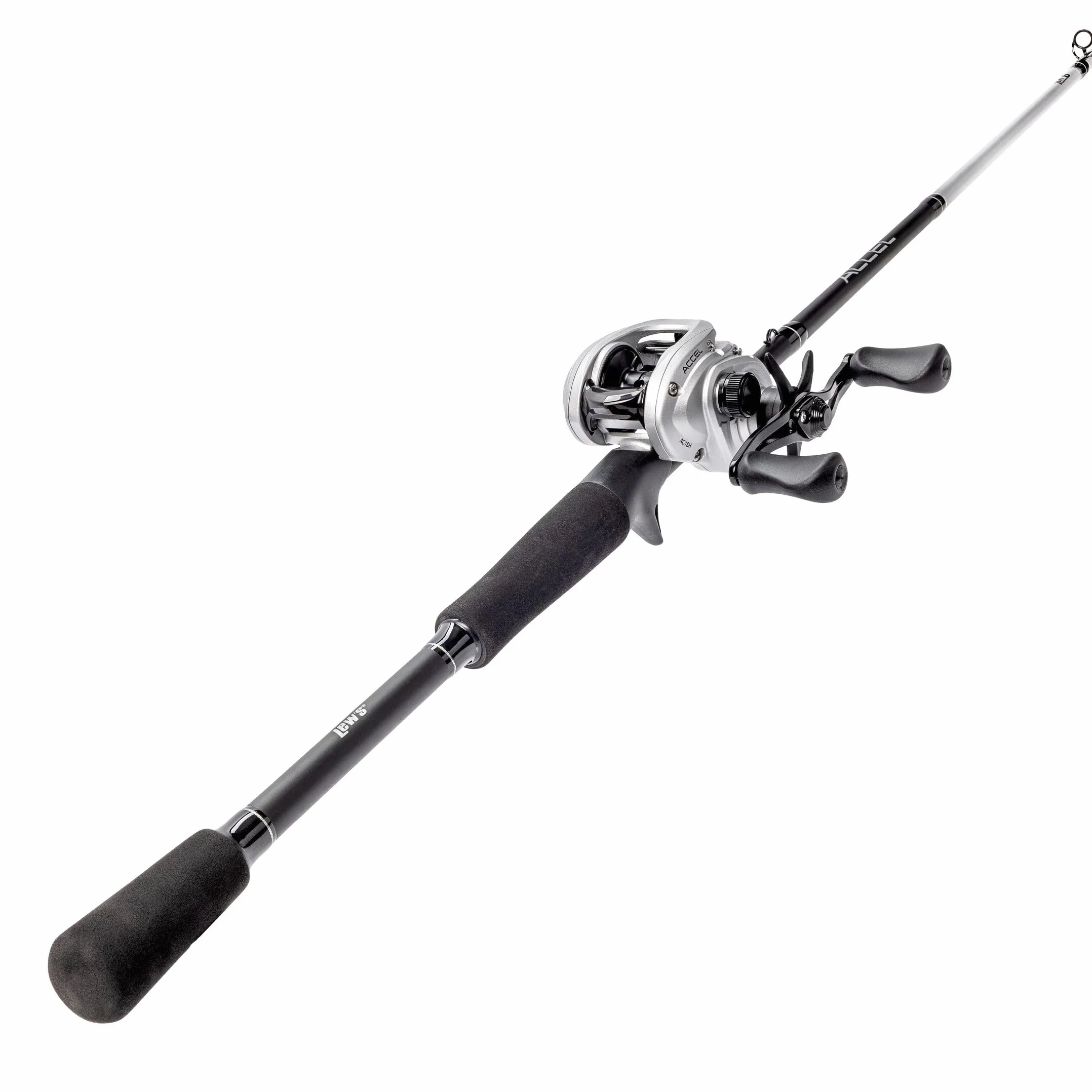 Accel Baitcast Reel and Fishing Rod Combo, 7-Foot, 1-Piece Rod, Medium Power, RH Retrieve Reel