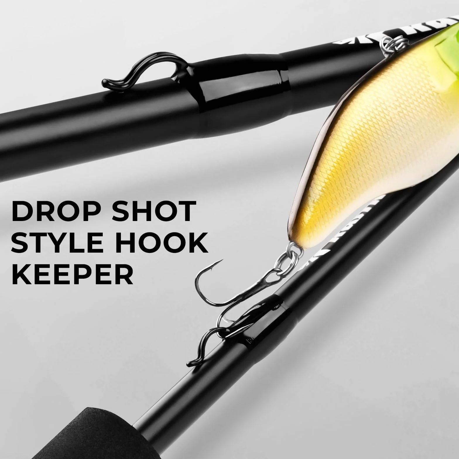 Crixus Baitcaster & Spinning Fishing Rod and Reel Combo | IM6 Blank, Zirconium Oxide Guide Rings, SuperPolymer Handle, Lightweight Reel, Aluminum Spool, High Performance