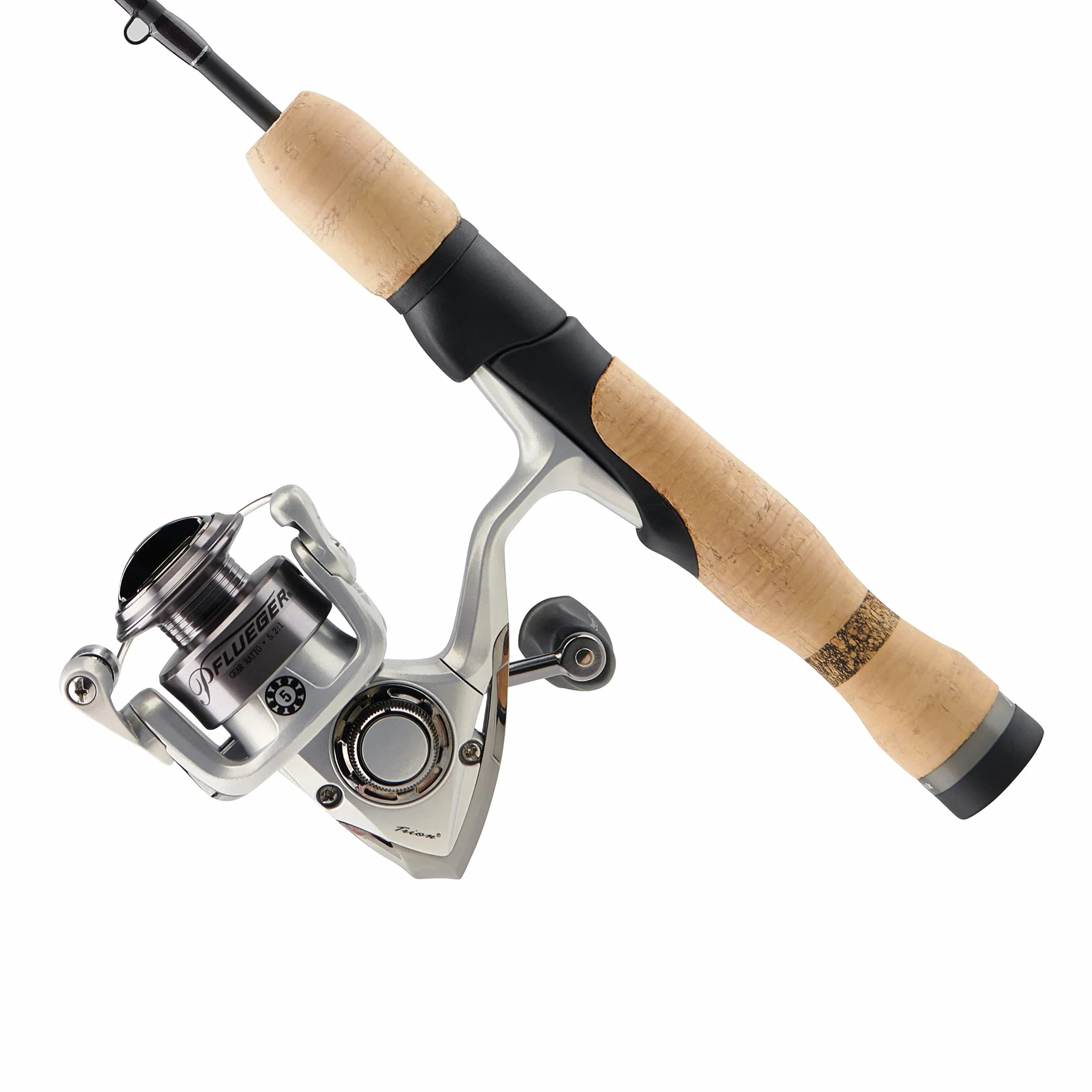 Trion Spinning Reel and HMG Ice Fishing Rod Combo, 28" - Medium Heavy