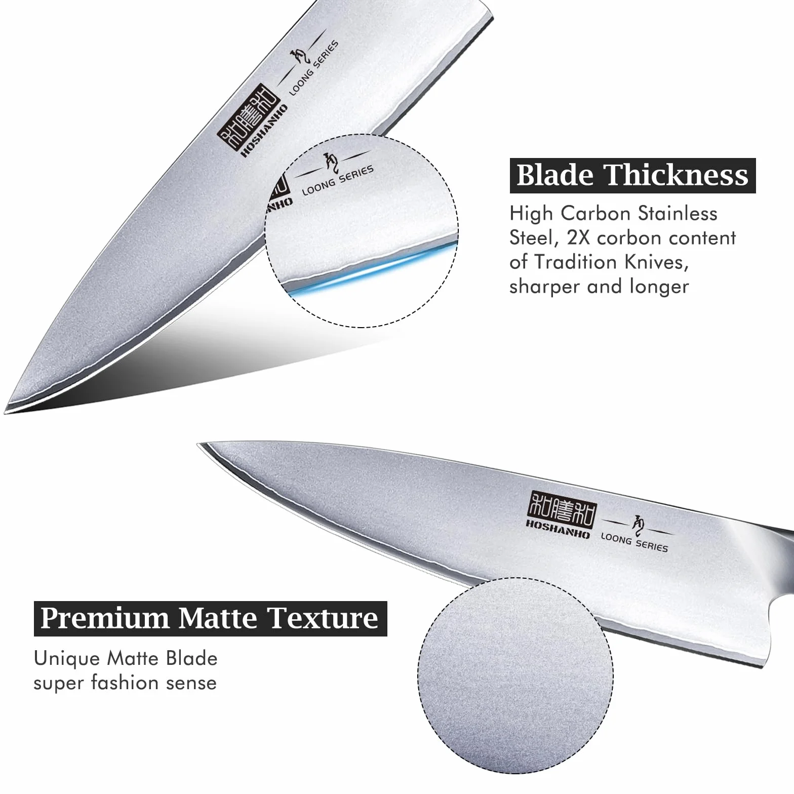 Kitchen Knife in Japanese High Carbon Steel, Professional High-Class Chef's Knife 8 inch, Non-slip Ultra Sharp Cooking Knives with Ergonomic Handle | Multifunctional, 10Cr15CoMoV, Home Gifts