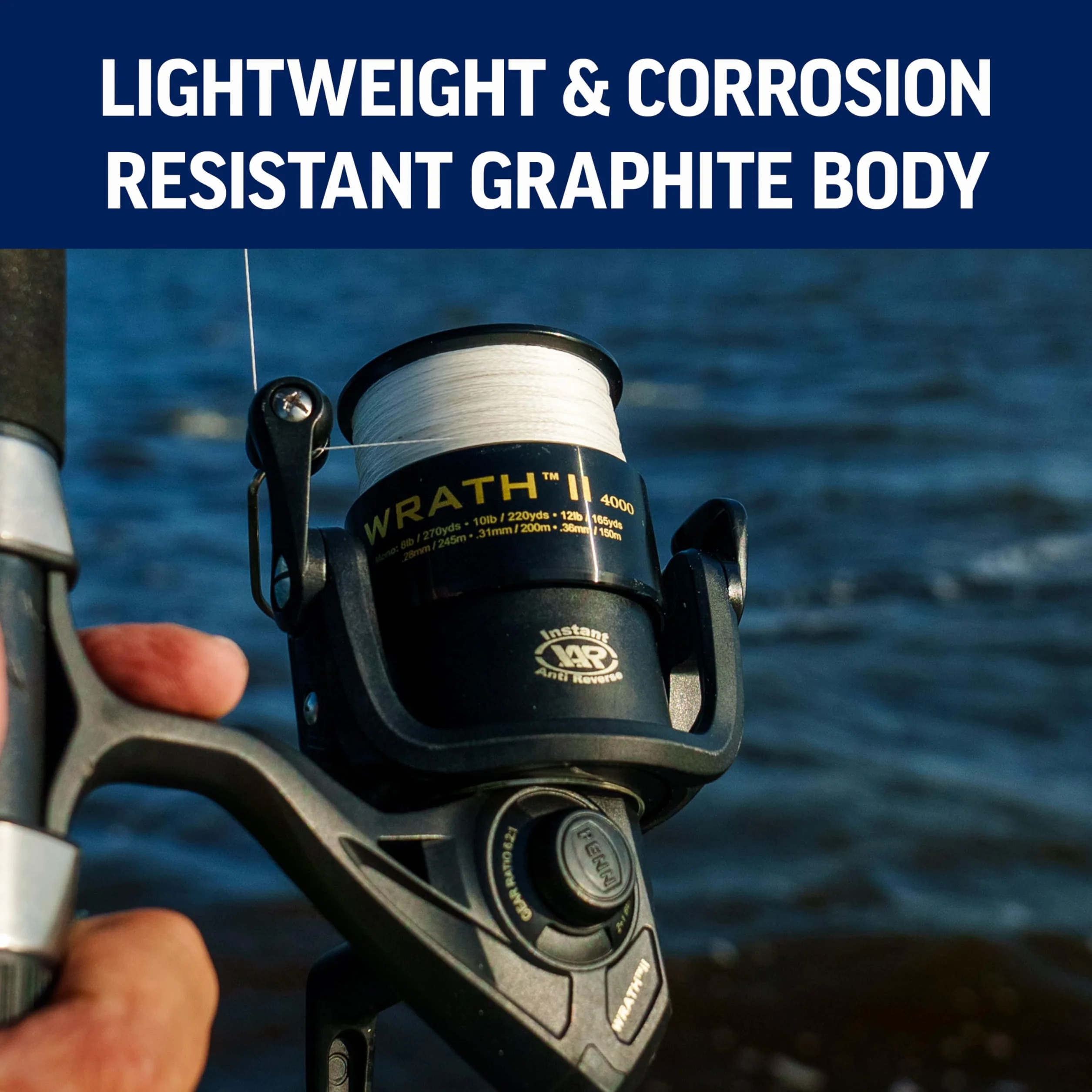 Wrath II Spinning Reel and Fishing Rod Combo