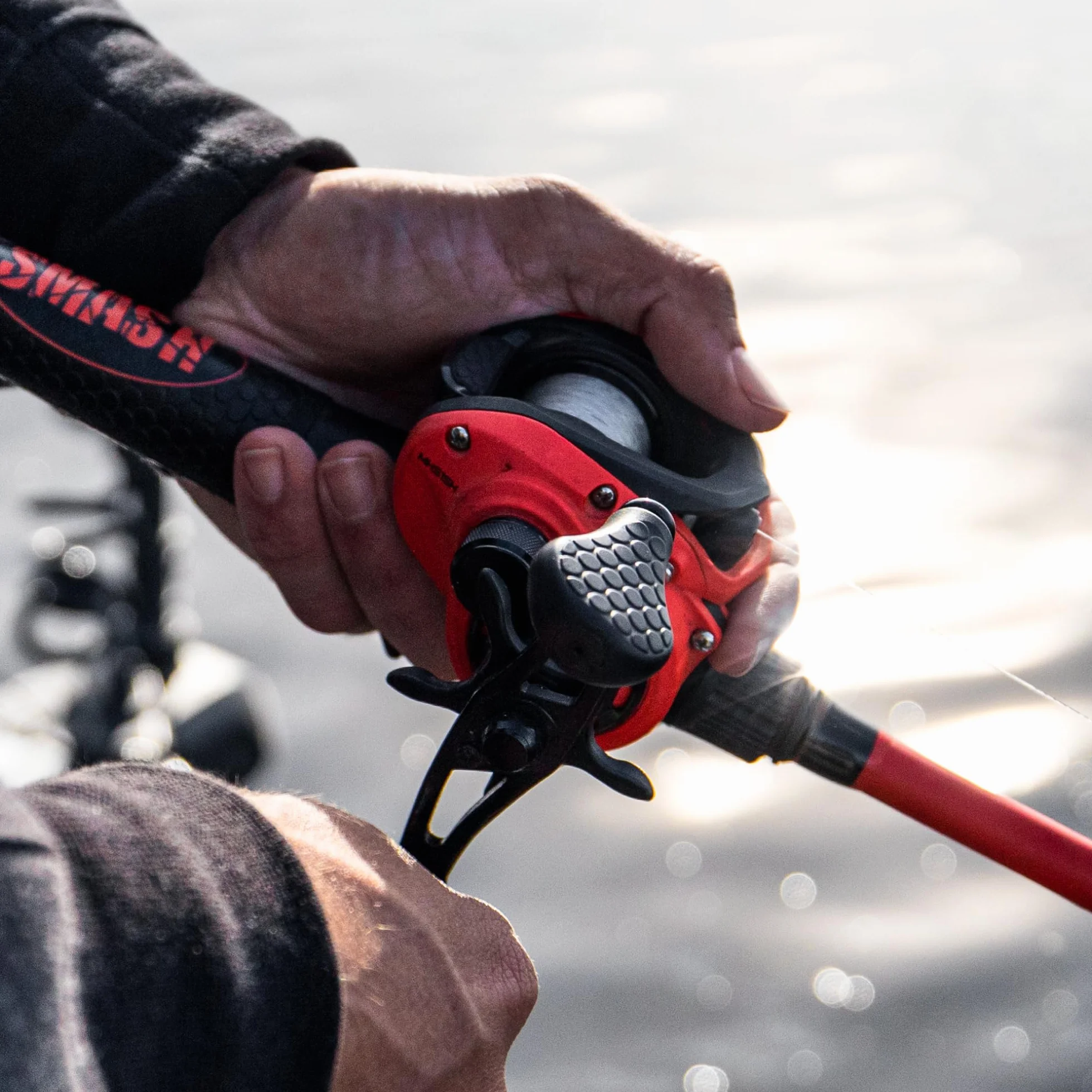 MACH Smash Baitcast Fishing Reel, Graphite Frame, Premium 8 Stainless Steel Ball Bearings