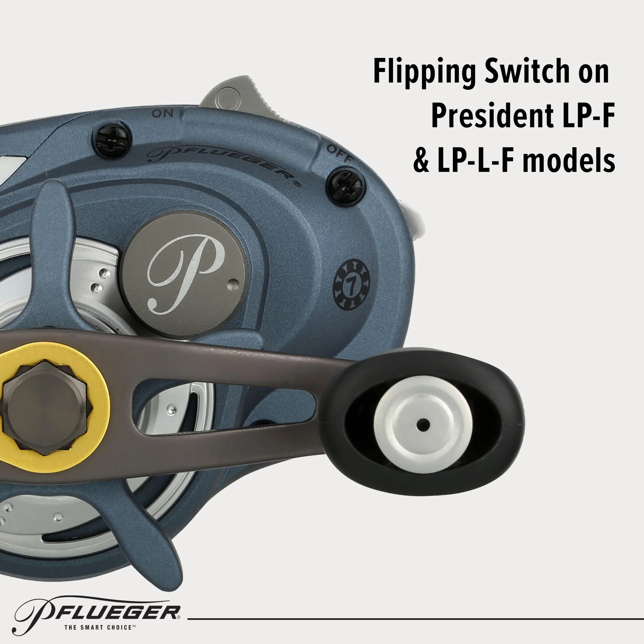 President Baitcast Low Profile Fishing Reel