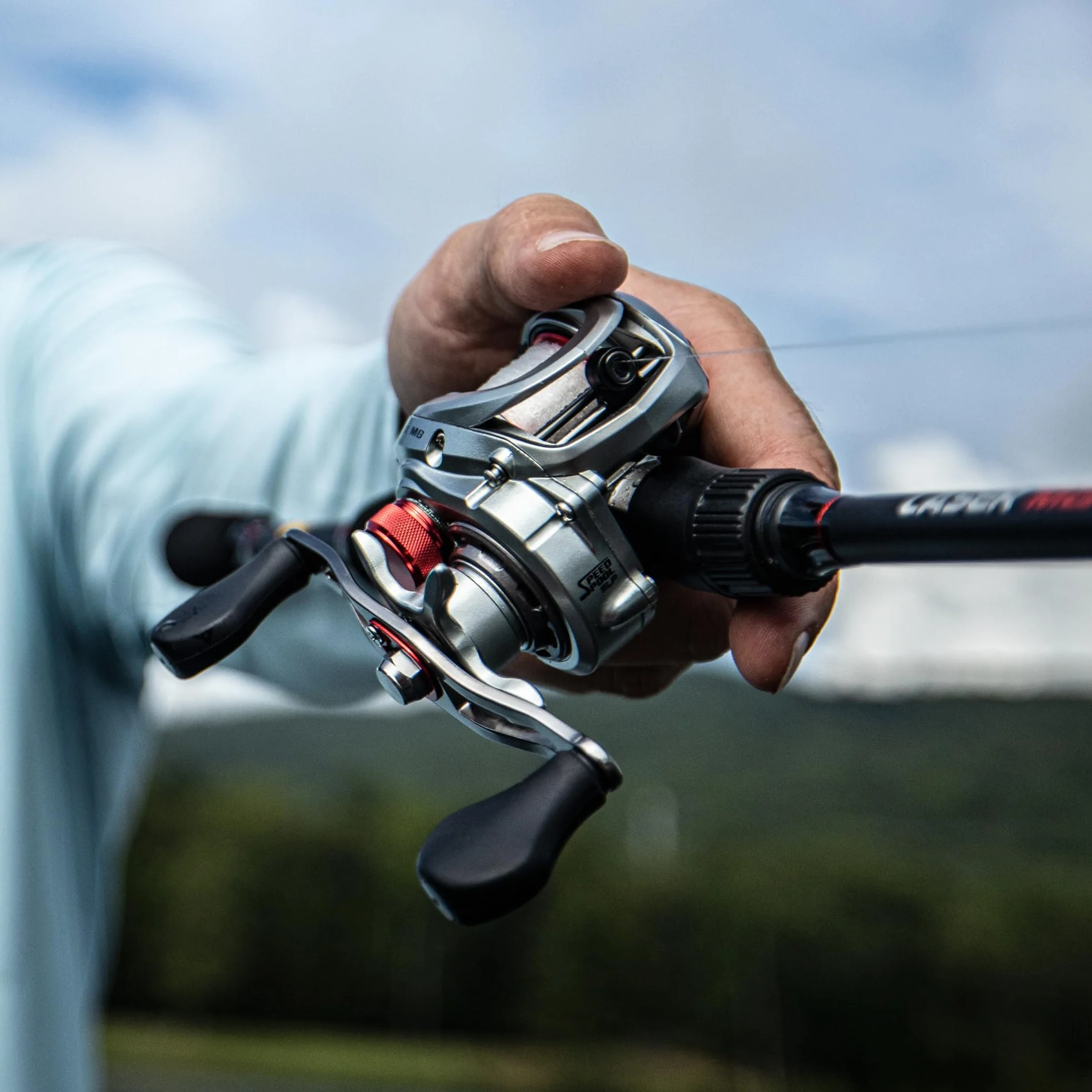 Laser MG Baitcast Fishing Reel, Super Low Profile
