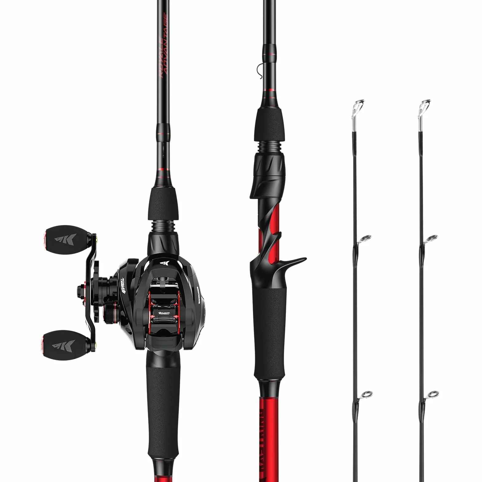 Royale Legend II Twin Tip Fishing Rod and Reel Combo, 5.4:1 Gear Ratio, Left Hand Casting Reel, 7'0'' MH Power Casting Rod